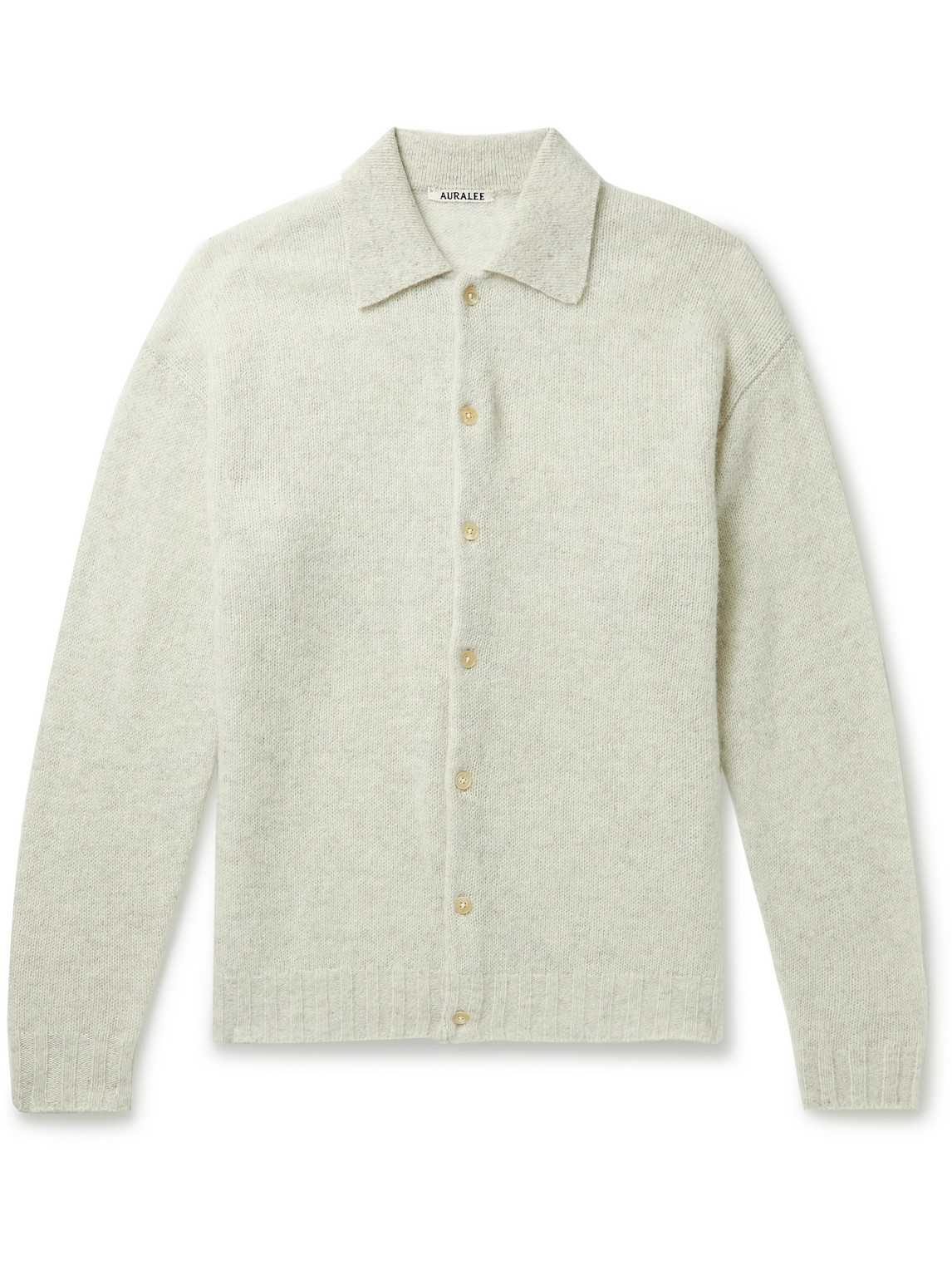 Auralee Wool and Cashmere-Blend Cardigan