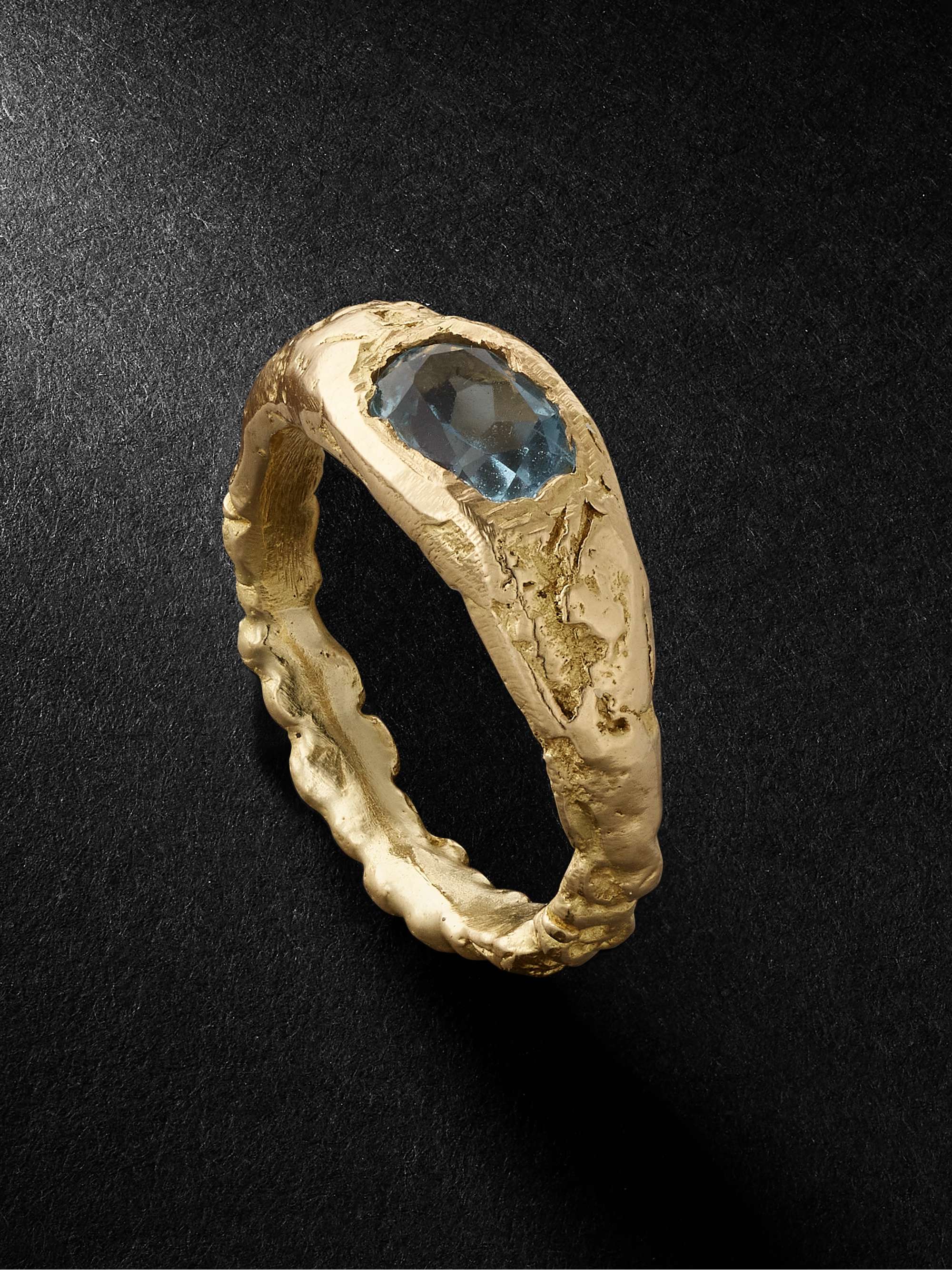 HEALERS FINE JEWELRY Recycled Gold Aquamarine Ring