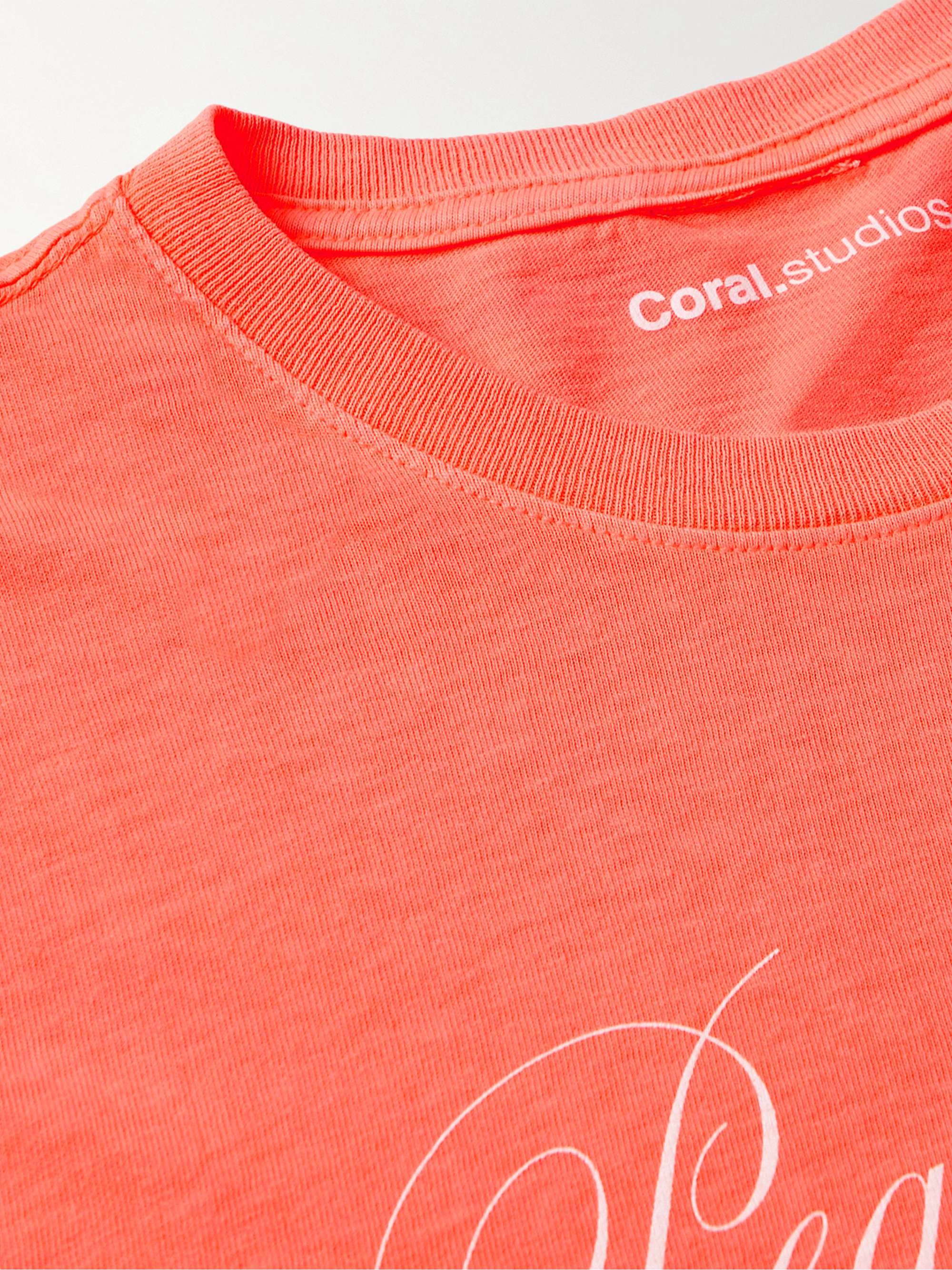CORAL STUDIOS Printed Cotton-Jersey T-Shirt