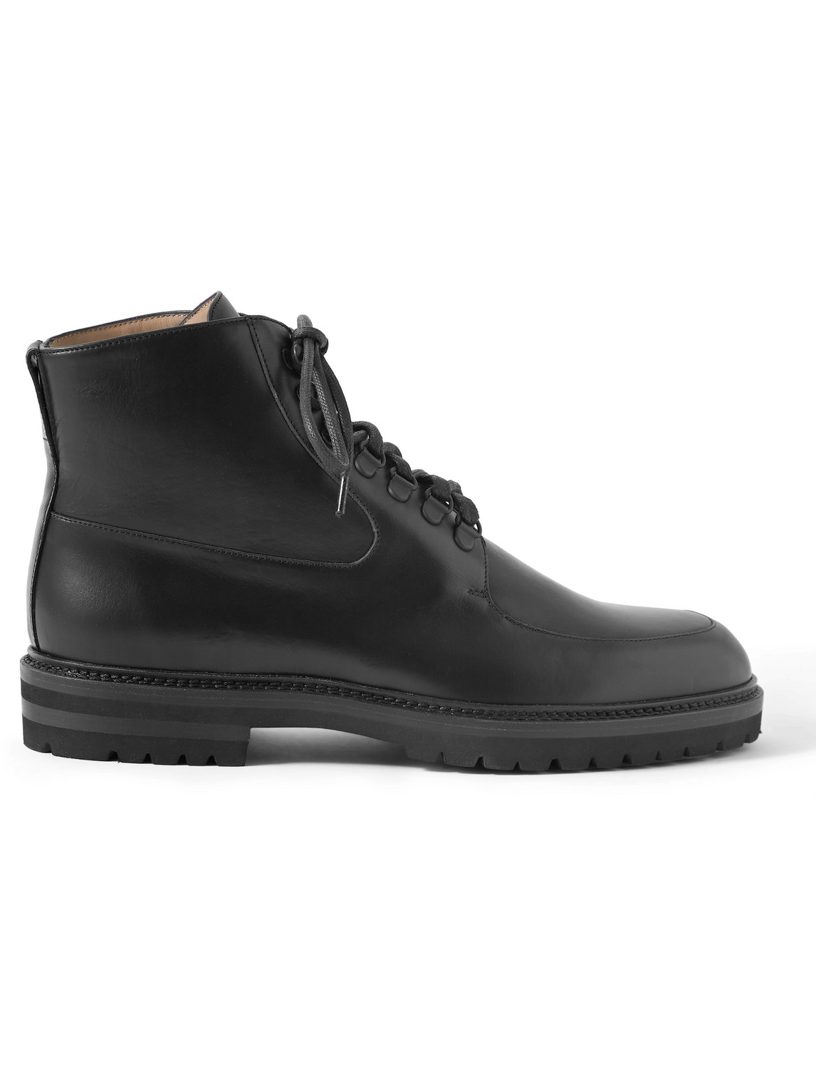 Manolo Blahnik Yurdal Leather Boots In Black
