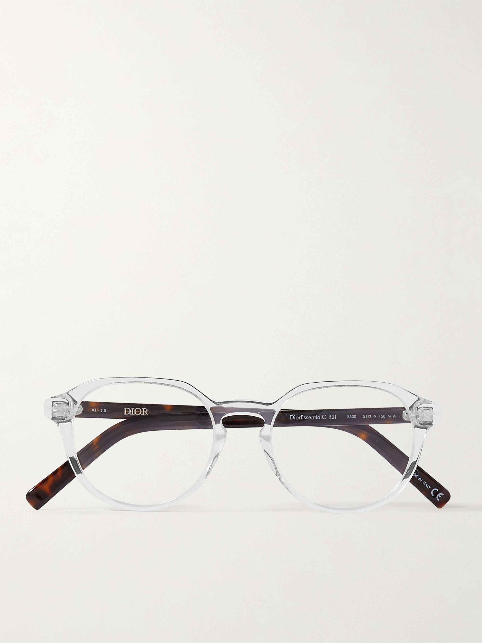 DIOR EYEWEAR DiorEssentialO R21 Round-Frame Acetate Optical Glasses