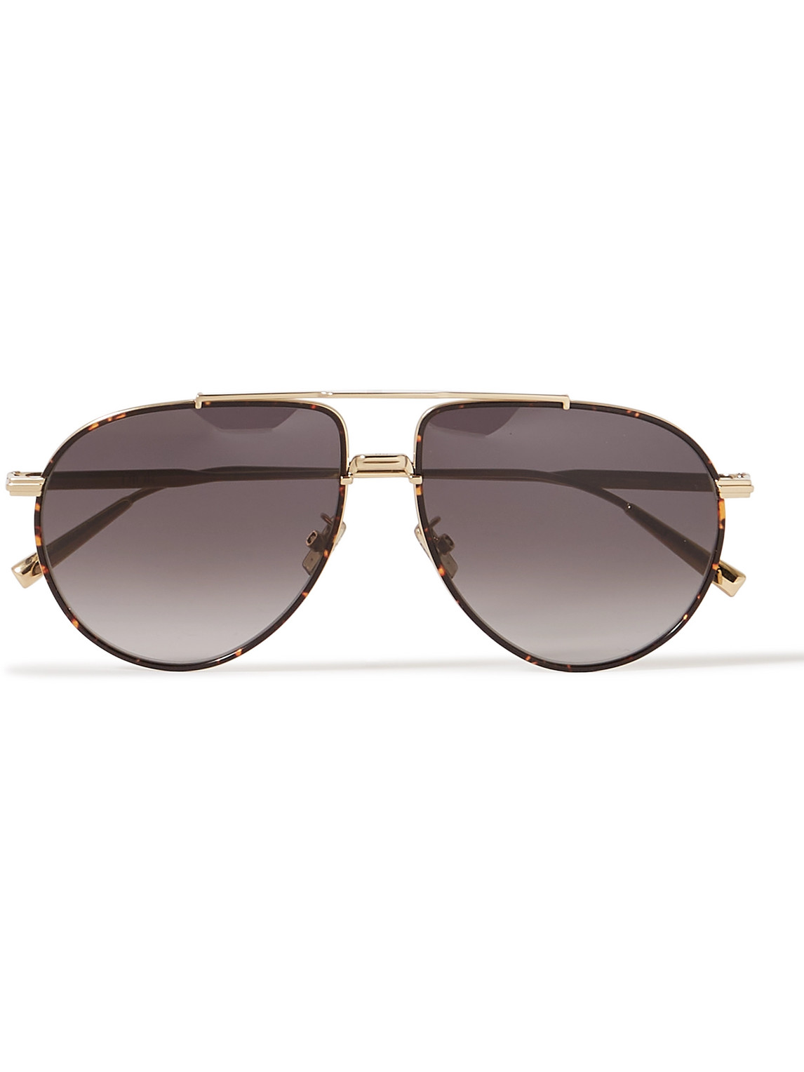 Dior Blacksuit Au Aviator-style Tortoiseshell Acetate And Gold-tone Sunglasses