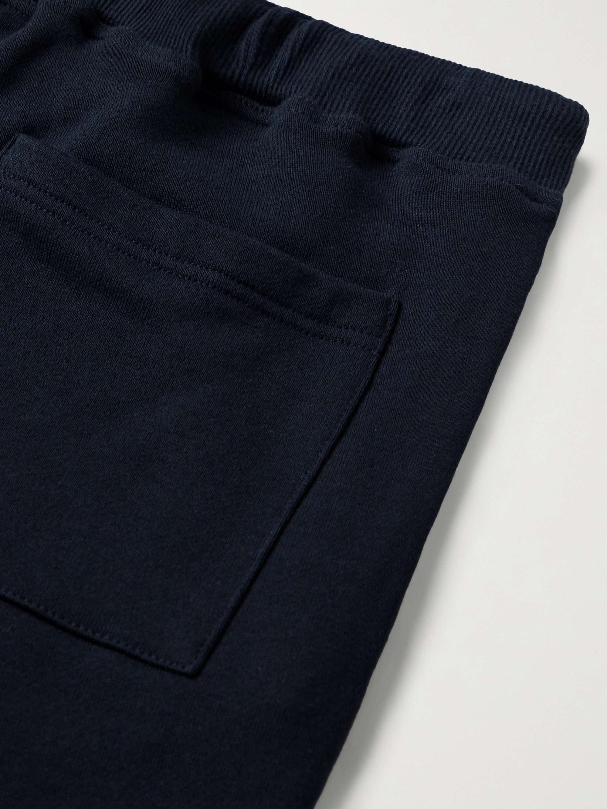 DE BONNE FACTURE Slim-Fit Loopback Cotton-Jersey Sweatpants