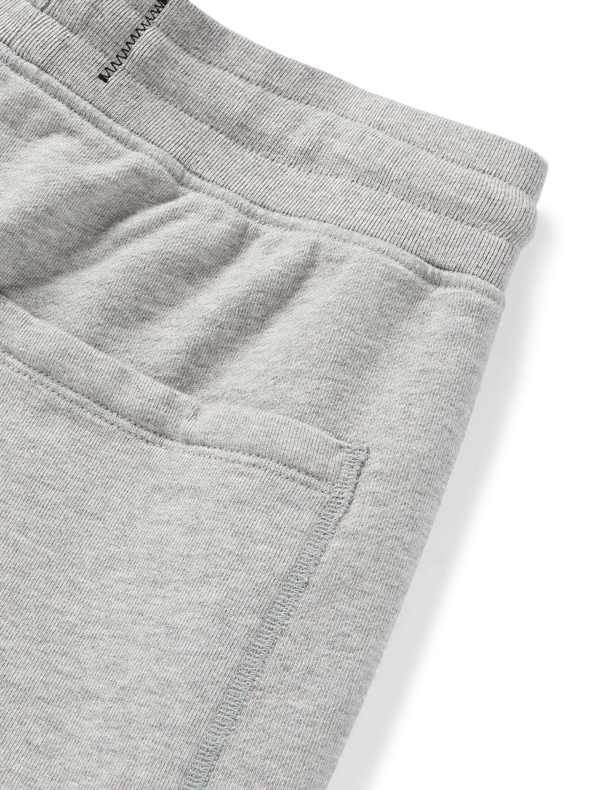 REIGNING CHAMP Mélange Loopback Pima Cotton-Jersey Drawstring Shorts