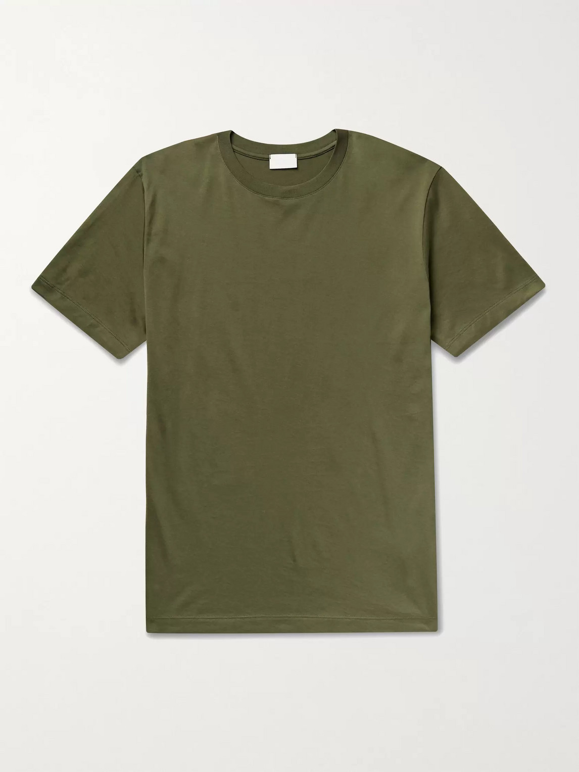 Handvaerk Pima Cotton-jersey T-shirt In Green