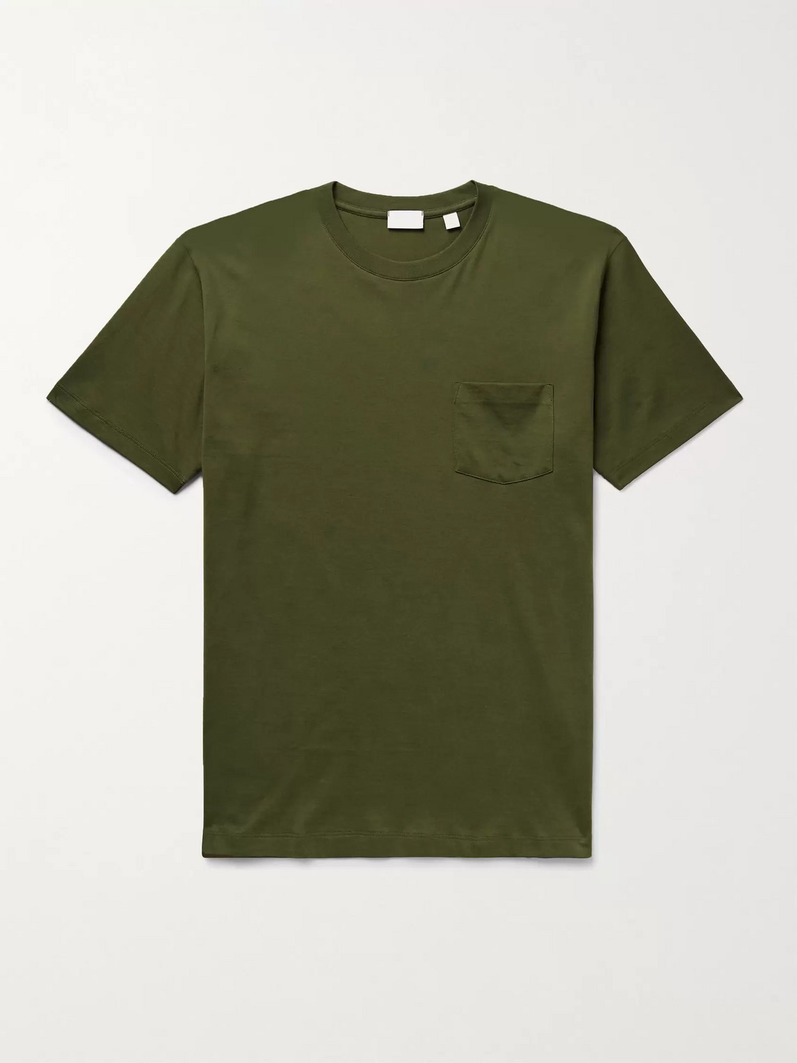 Handvaerk Pima Cotton-jersey T-shirt In Green