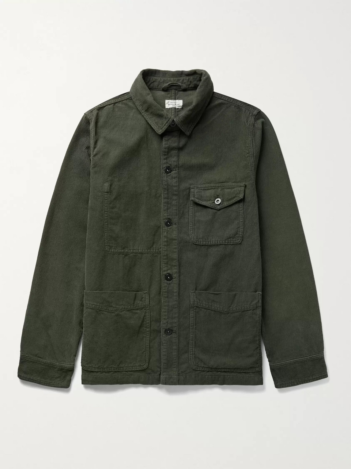 Hartford Jimo Cotton-corduroy Jacket In Green