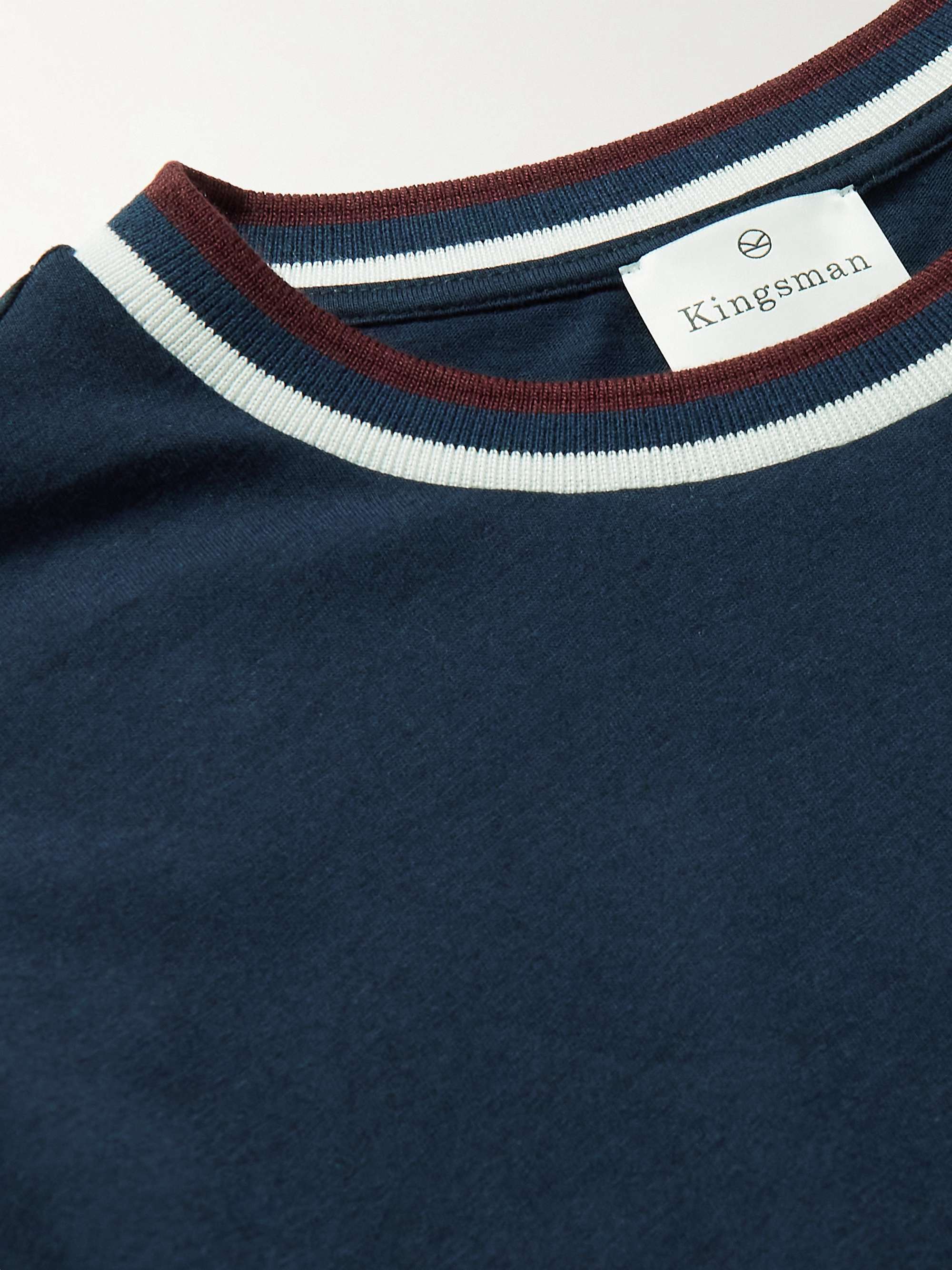 KINGSMAN Cotton and Cashmere-Blend Jersey T-Shirt
