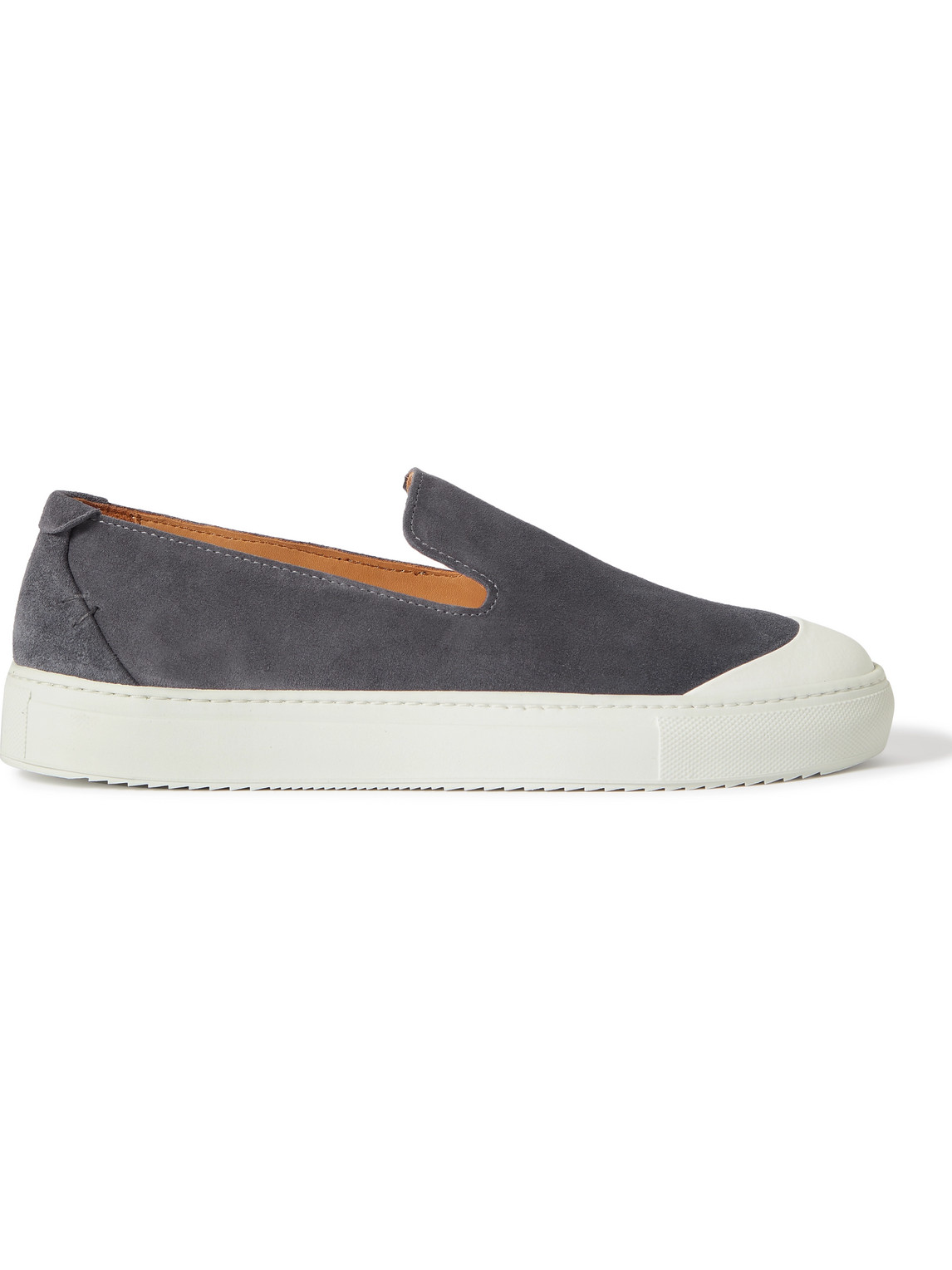 Mr P. Larry Regenerated Suede By Evolo® Slip-on Sneakers In Blue