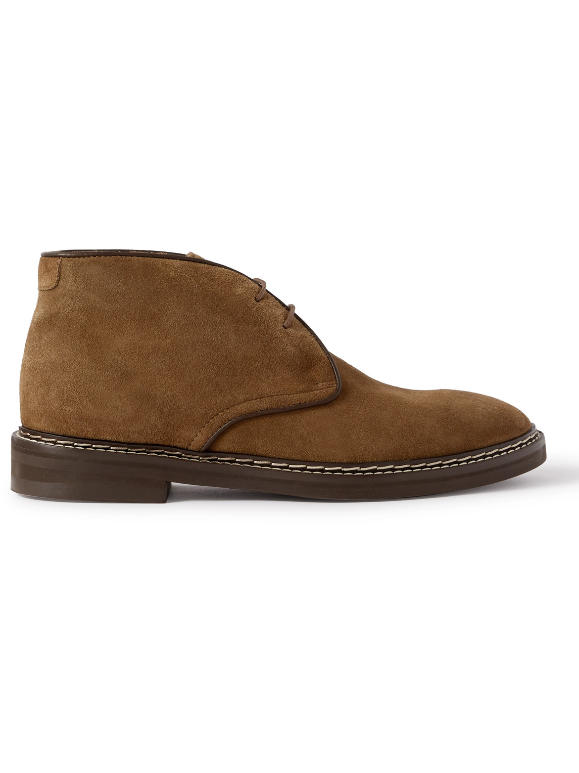 Mr P Lucien Regenerated Suede By Evolo® Desert Boots In Brown