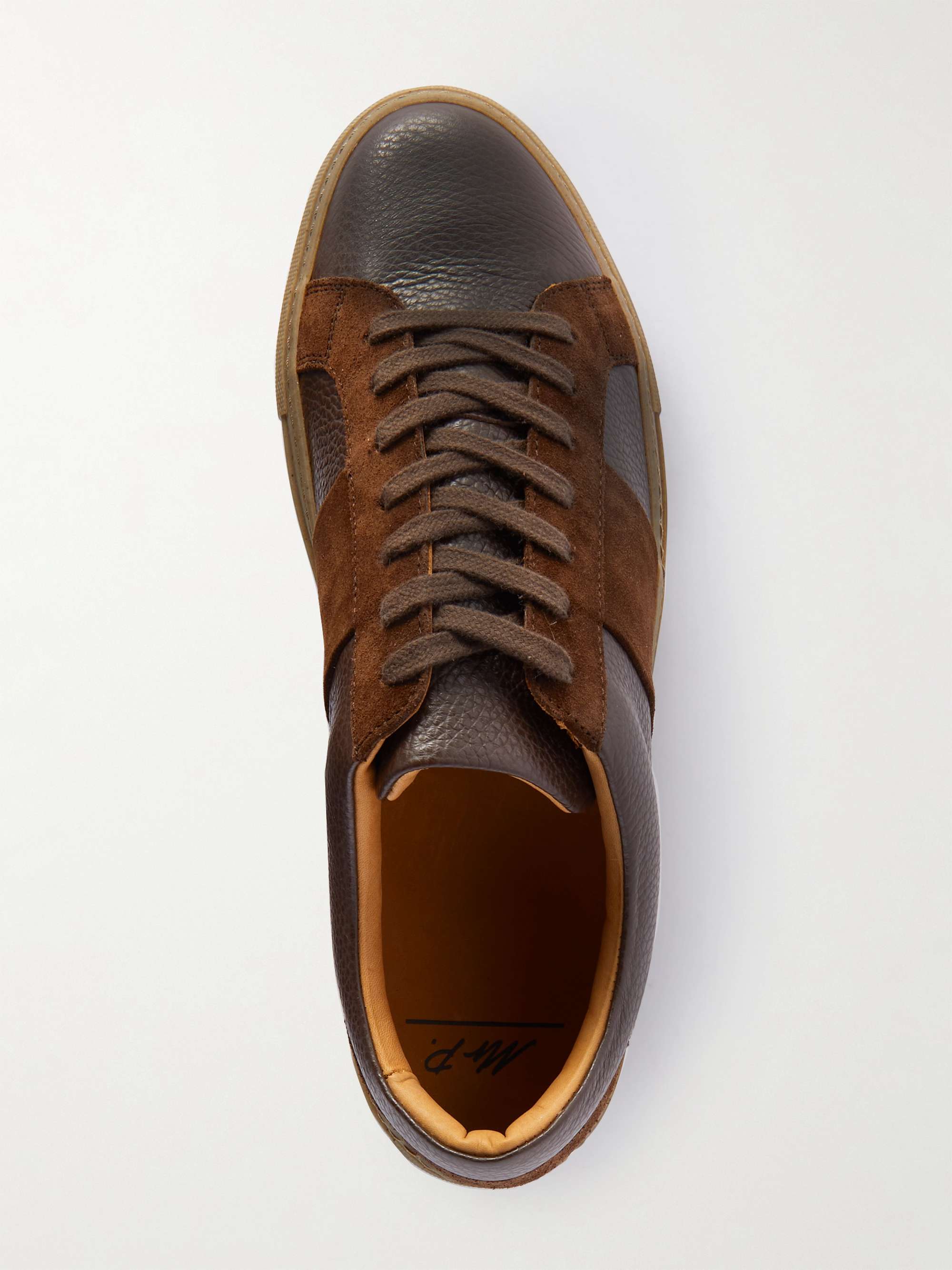 MR P. Larry Regenerated Suede by evolo® and Full-Grain Leather Sneakers
