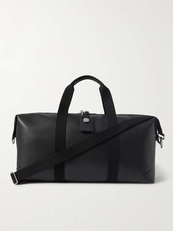 Womens Mens Bags Mens Duffel bags and weekend bags Dries Van Noten Large Floral Print And Leather Weekend Bag in Black 