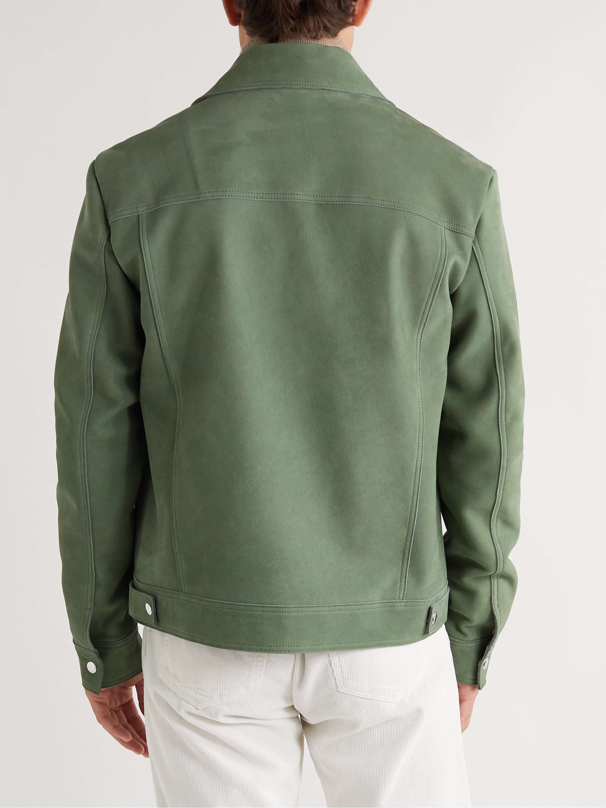 Green Nubuck Jacket | MR P. | MR PORTER