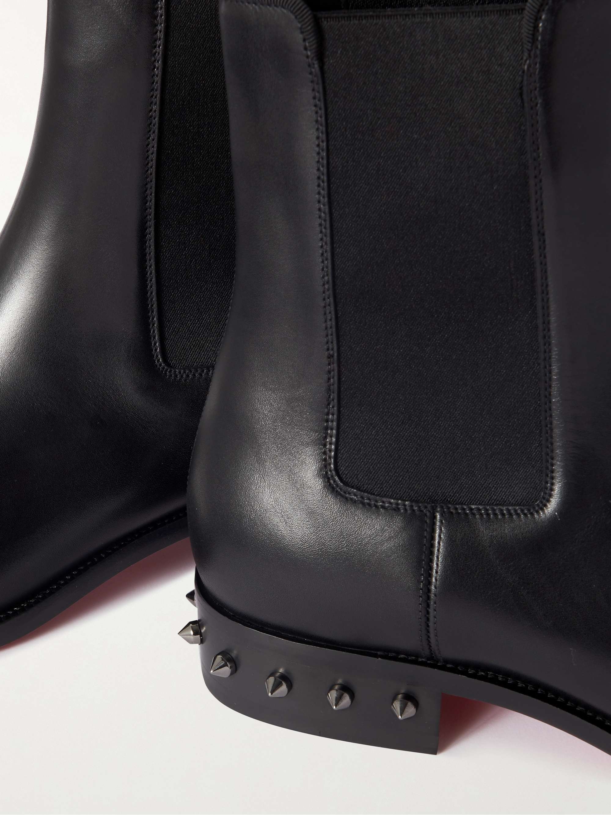 CHRISTIAN LOUBOUTIN Samson Studded Leather Chelsea Boots