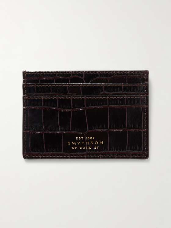 mrporter.com | Mara Croc-Effect Leather Cardholder