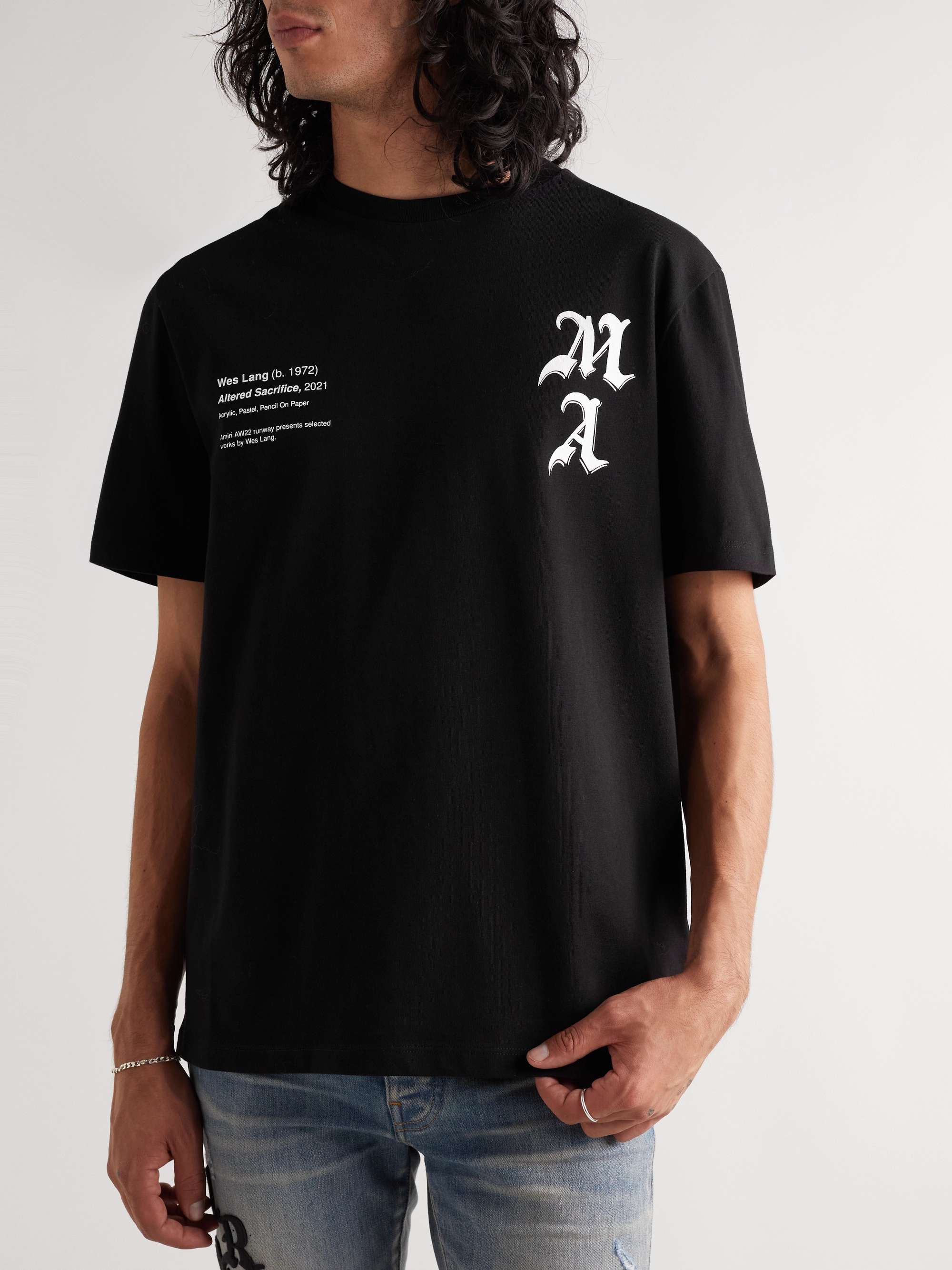 AMIRI + Wes Lang Printed Cotton-Jersey T-Shirt