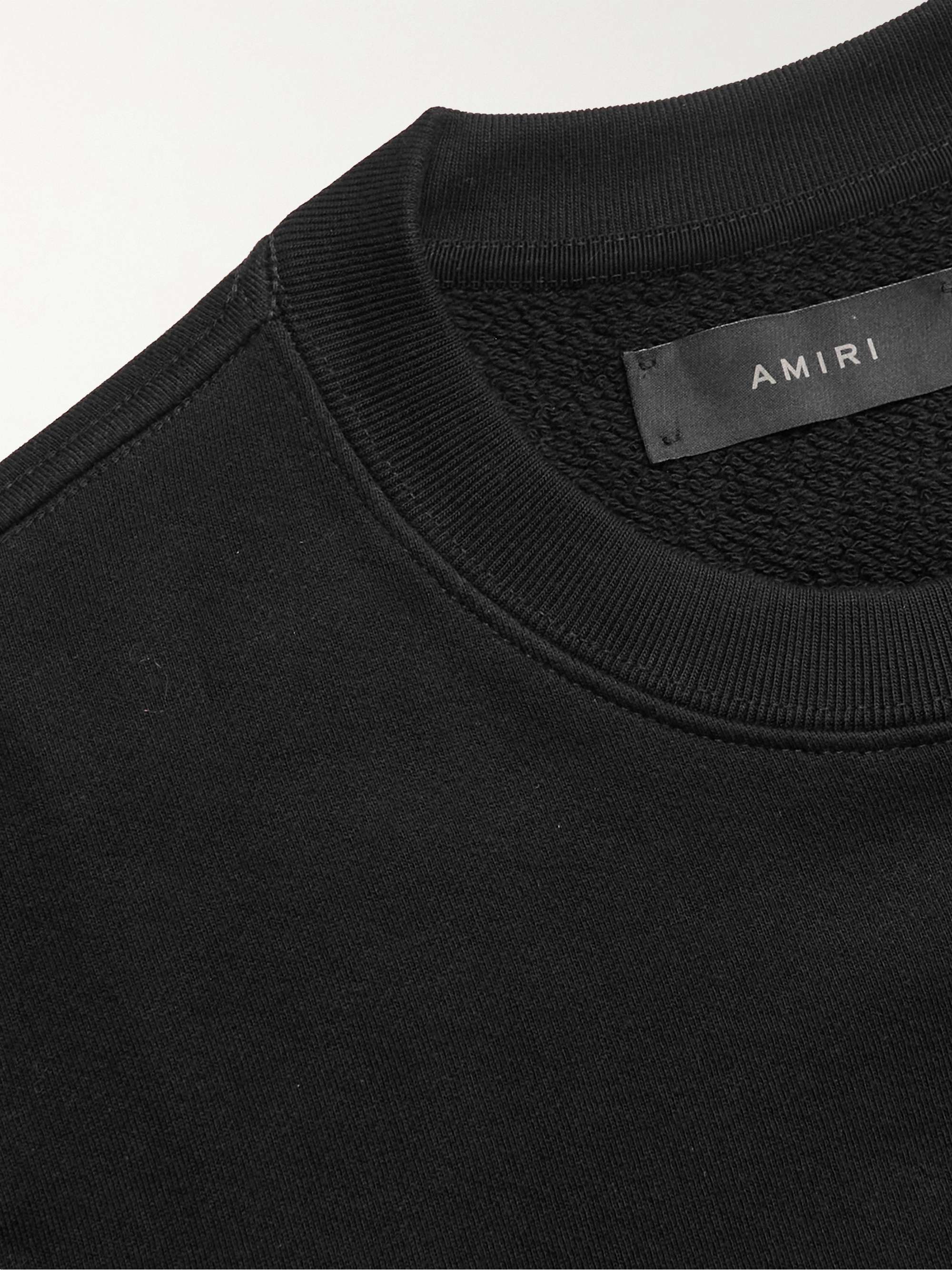AMIRI + Wes Lang Logo-Embroidered Cotton-Jersey Sweatshirt