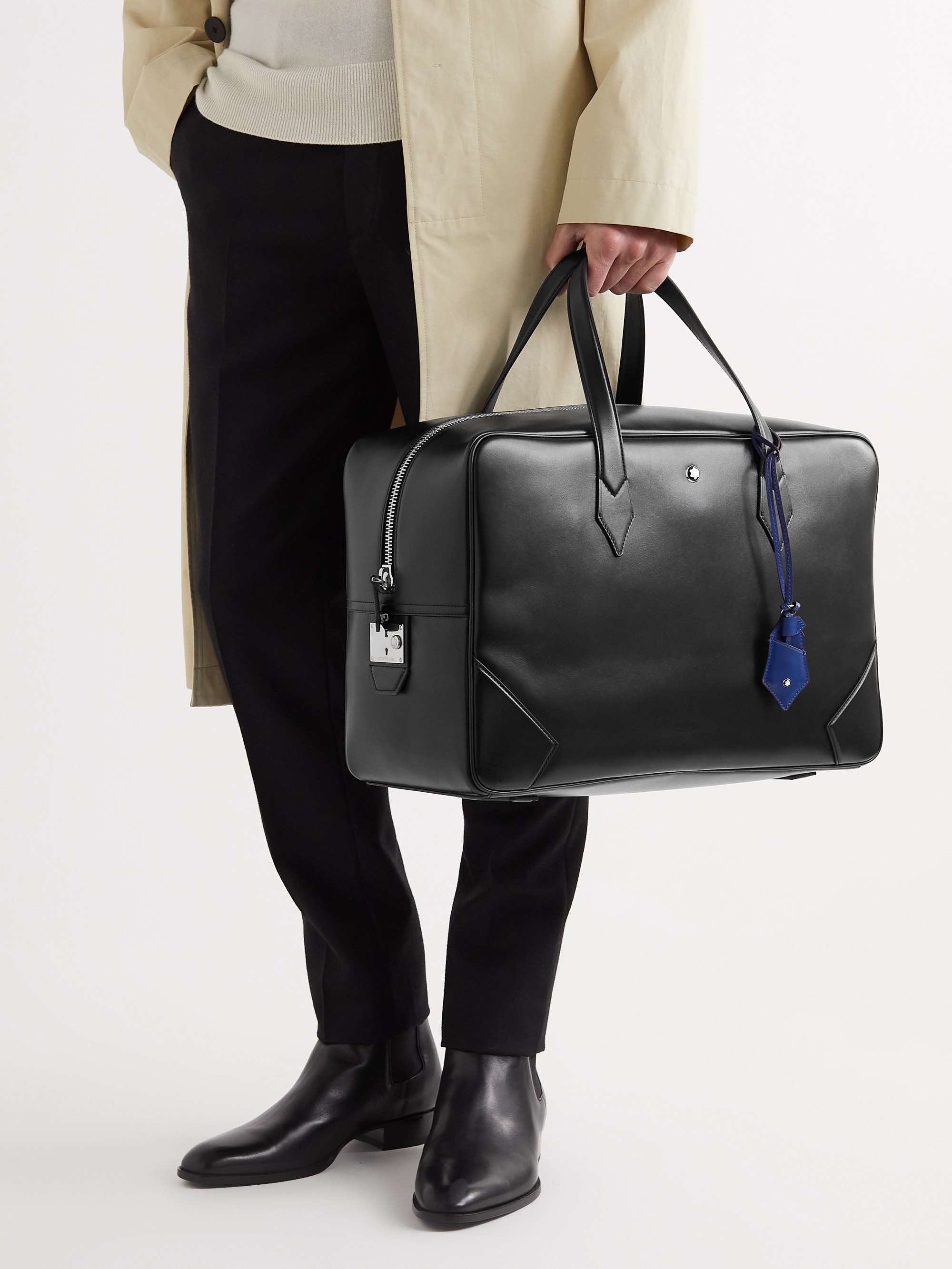 Mens Bags Gym bags and sports bags Montblanc Leather Meisterstück Duffle in Black for Men 