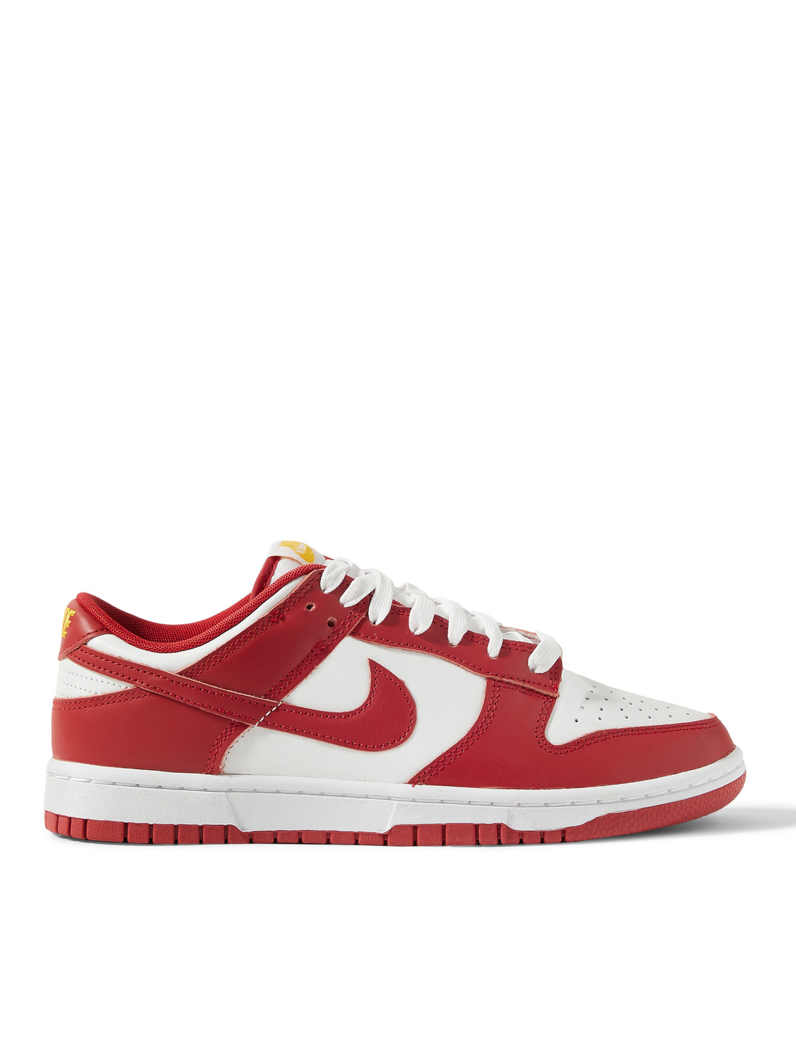 NIKE DUNK LOW RETRO LEATHER SNEAKERS