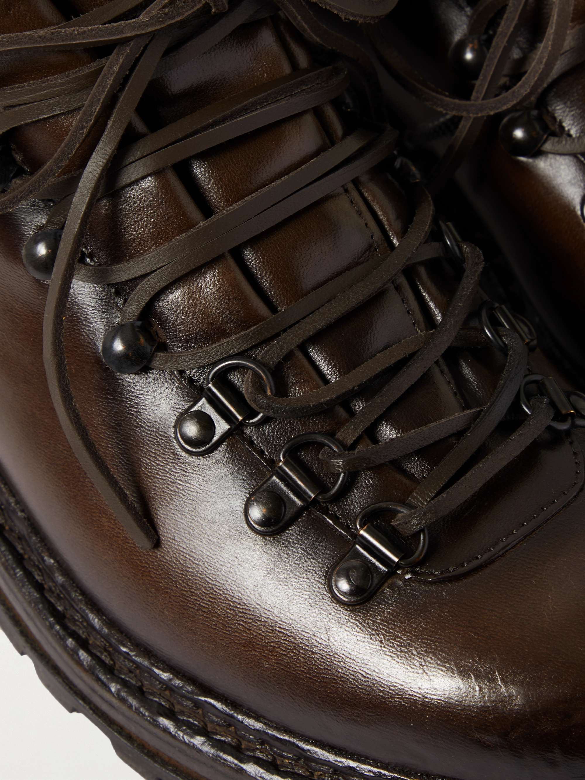OFFICINE CREATIVE Artik Burnished-Leather Boots