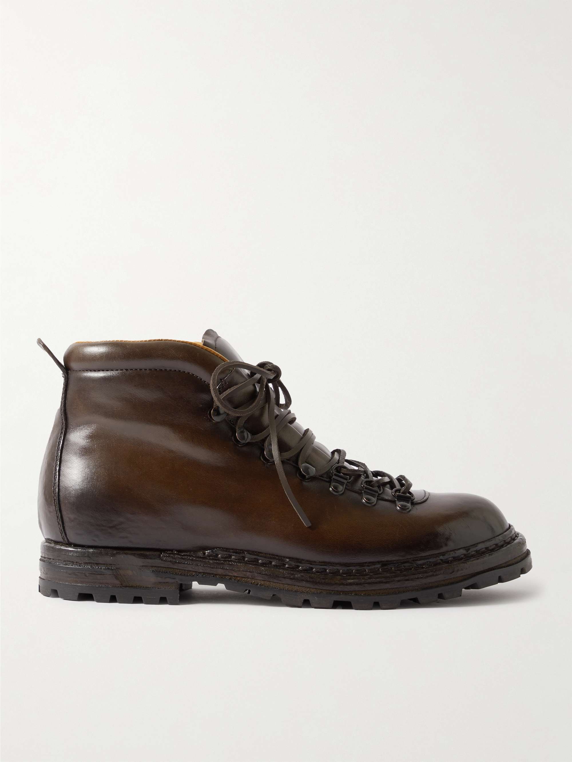 OFFICINE CREATIVE Artik Burnished-Leather Boots