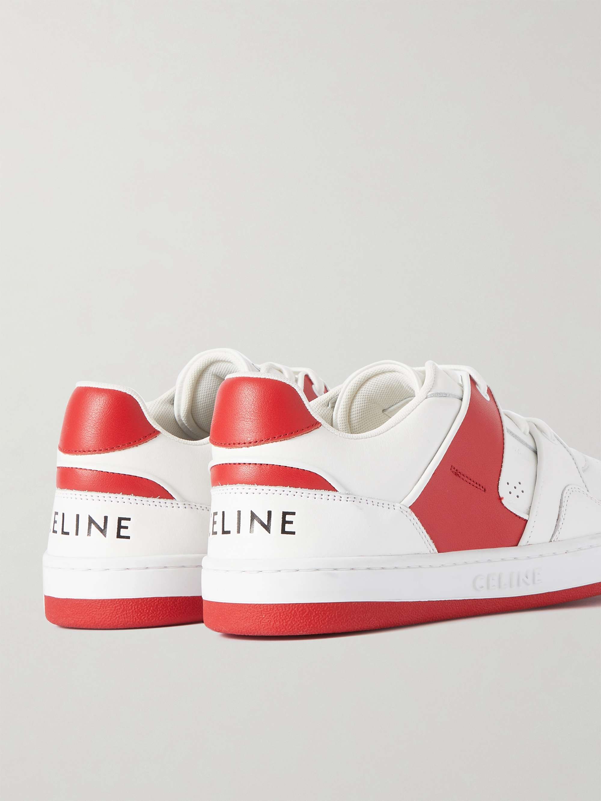 CELINE HOMME Two-Tone Leather Sneakers