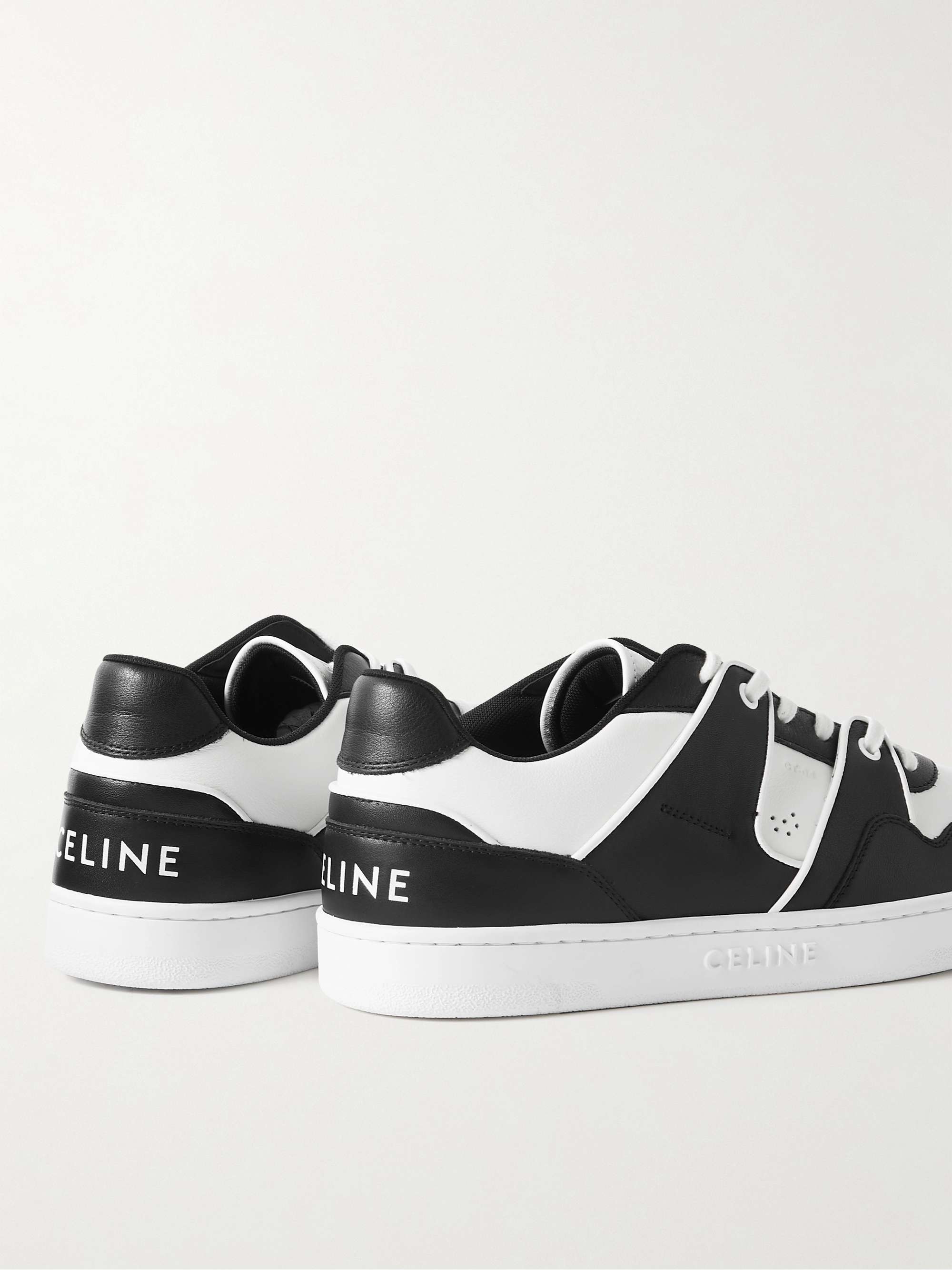 White CT-04 Leather Sneakers | CELINE HOMME | MR PORTER