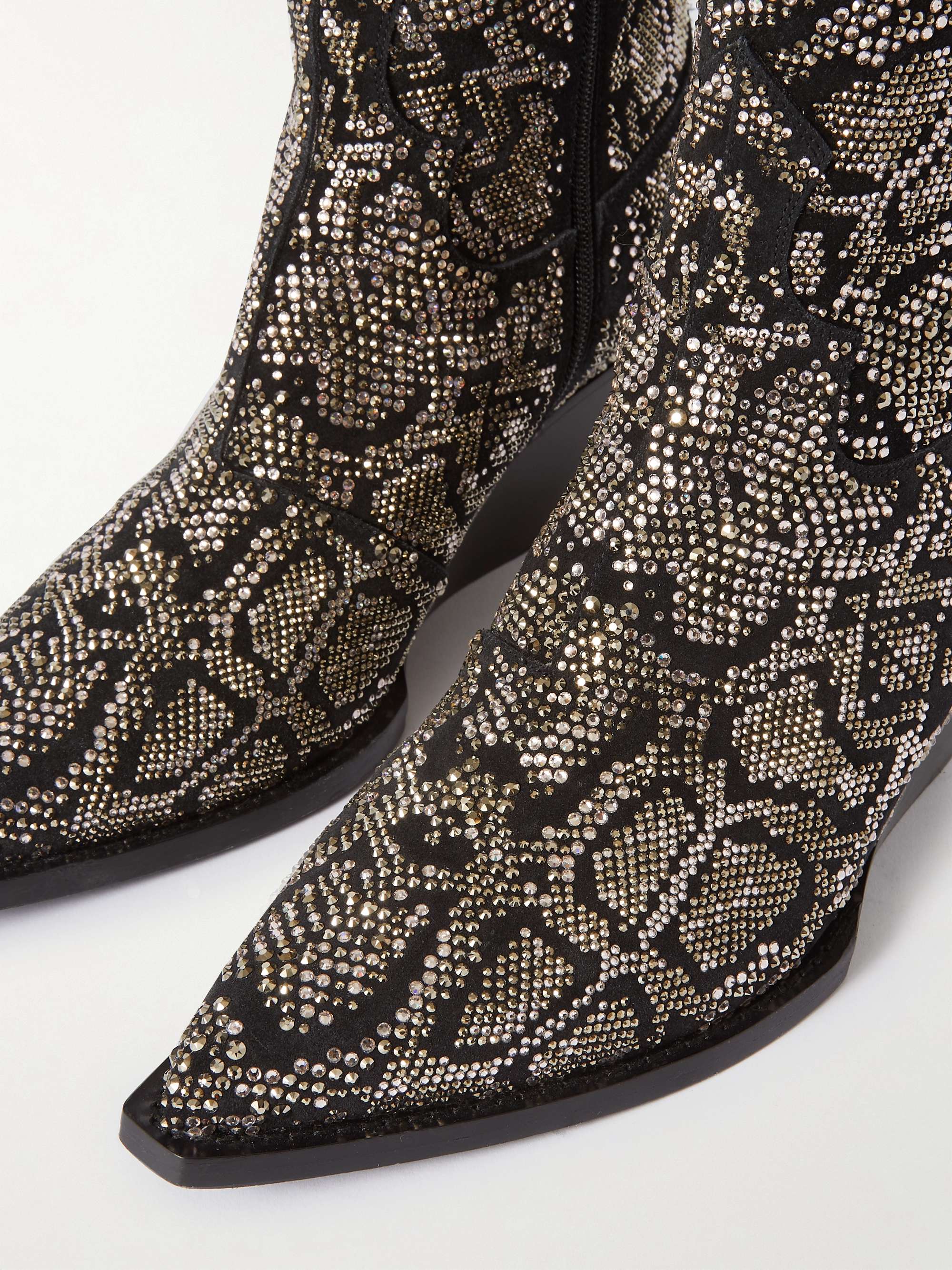 CELINE HOMME Embellished Leather Boots