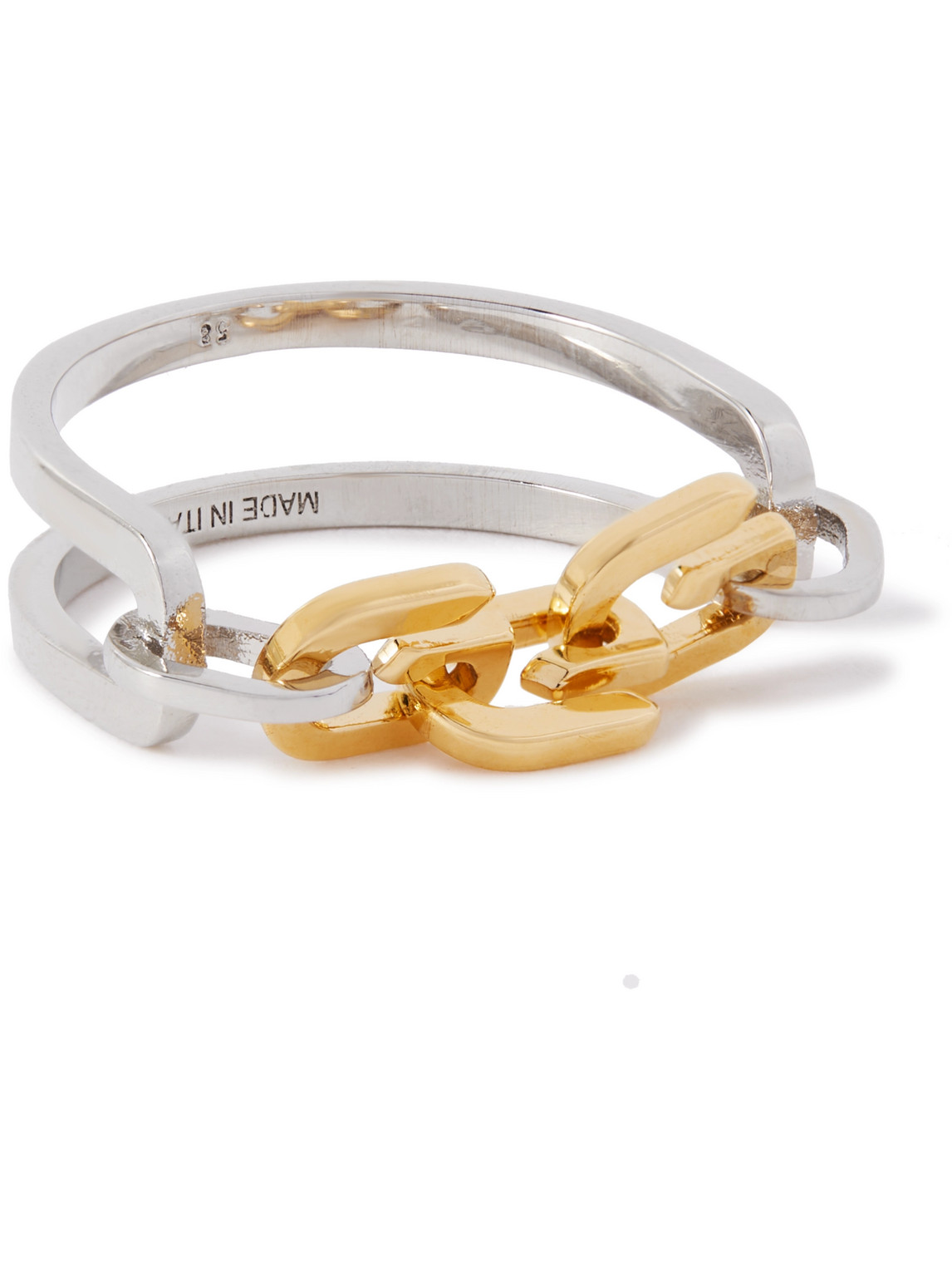 Givenchy G Link Silver and Gold-Tone Ring