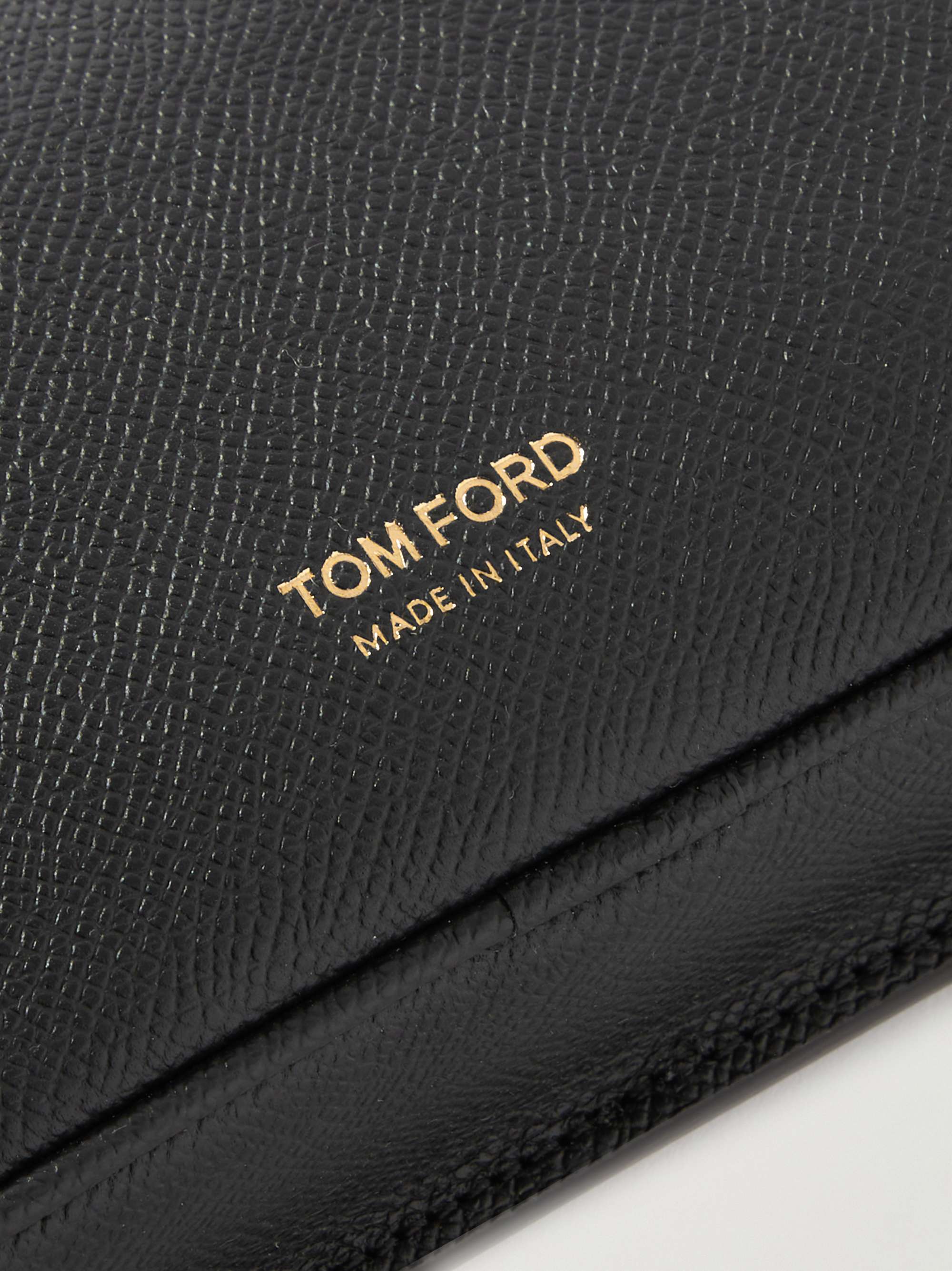 TOM FORD Logo-Print Full-Grain Leather Belt Bag