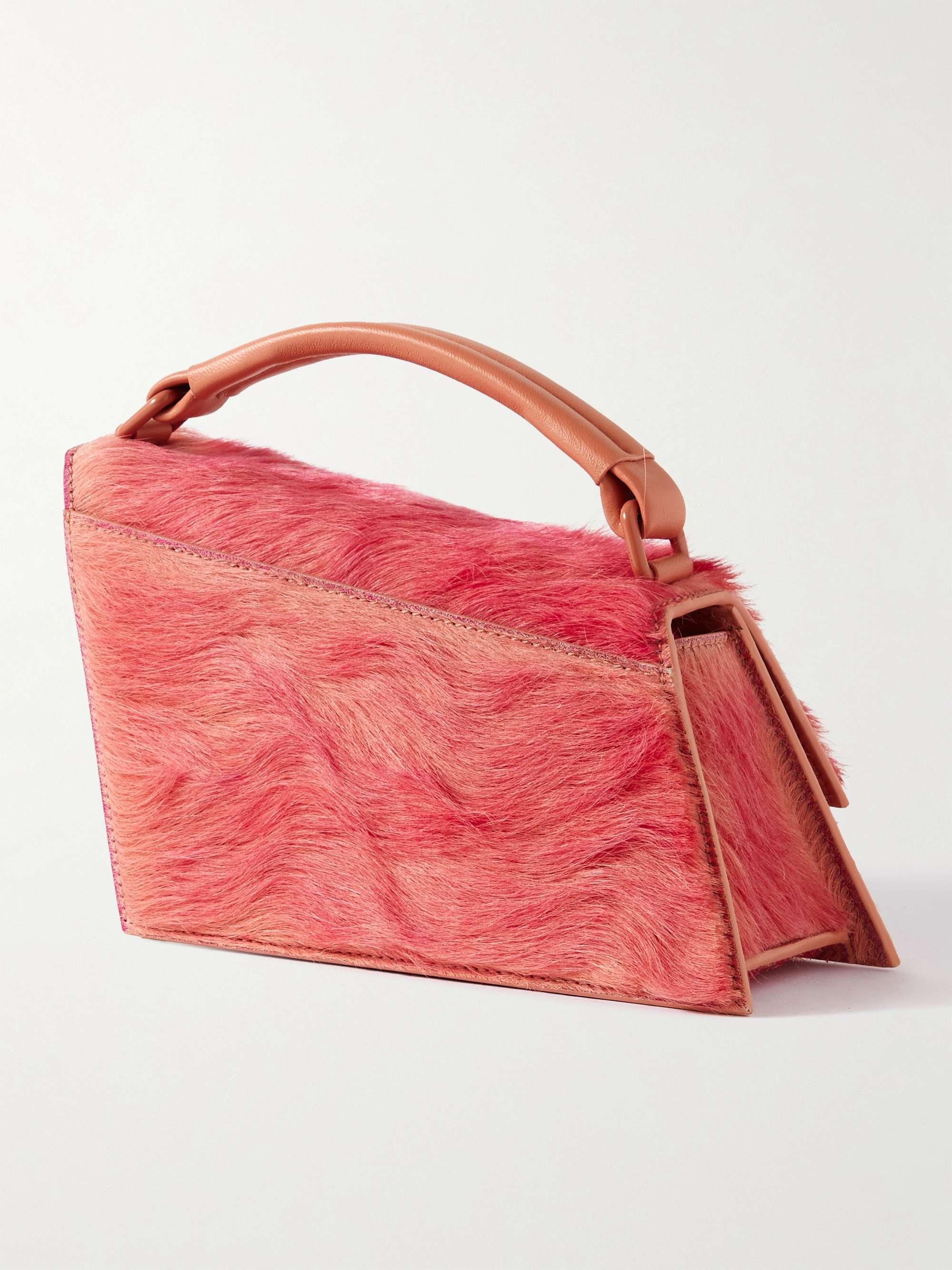ACNE STUDIOS Distortion Calf Hair and Leather Shoulder Bag