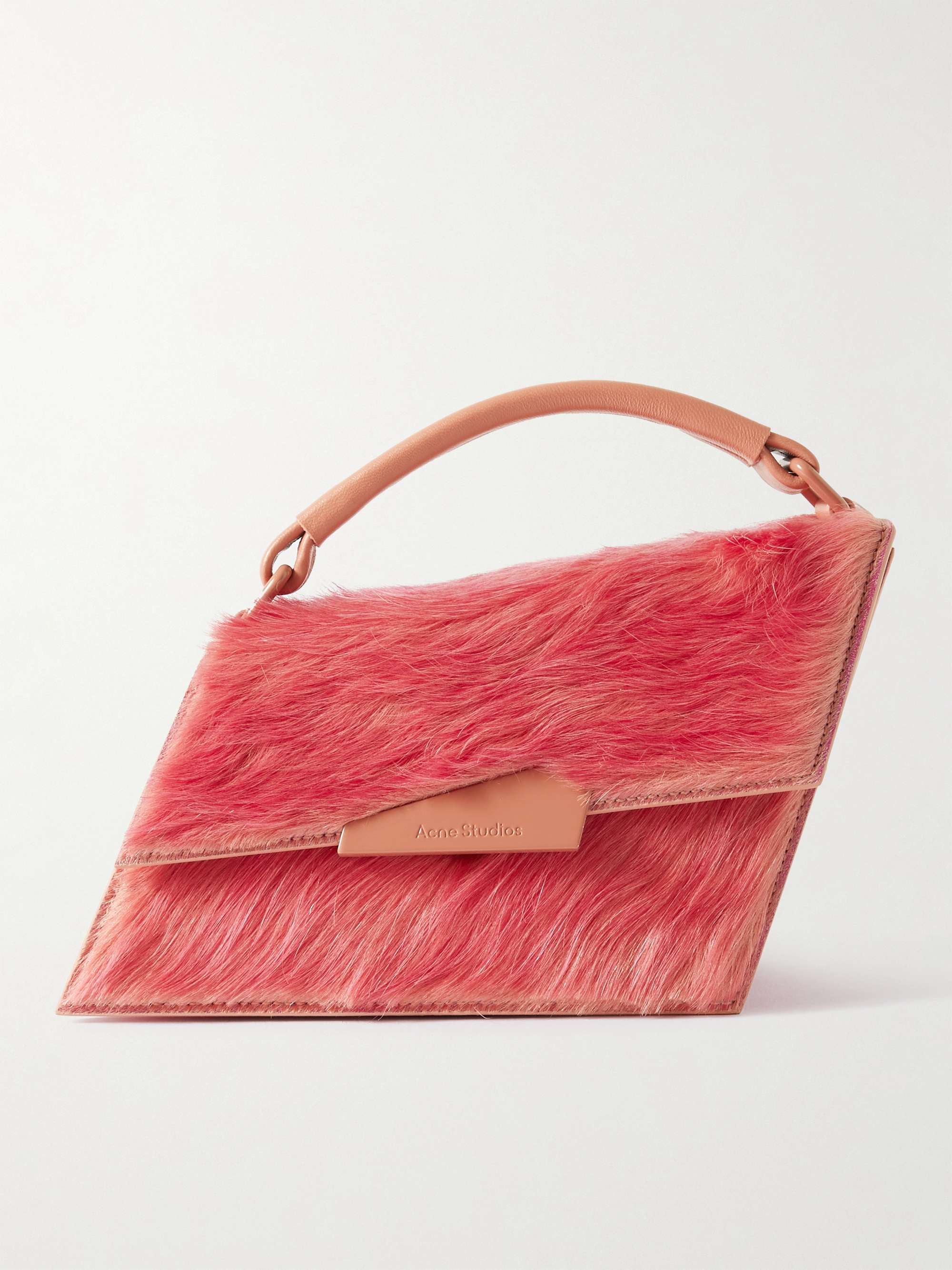 ACNE STUDIOS Distortion Calf Hair and Leather Shoulder Bag
