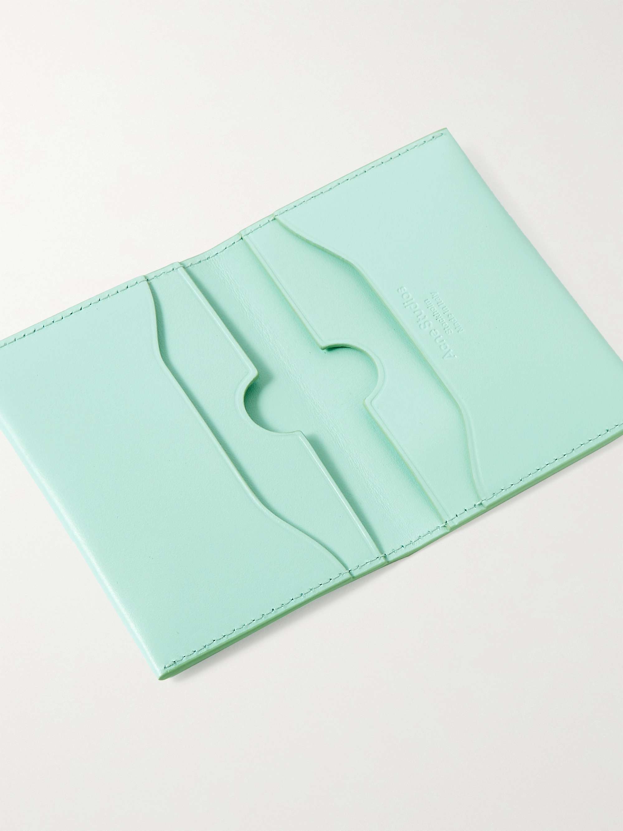 ACNE STUDIOS Logo-Print Leather Bifold Cardholder