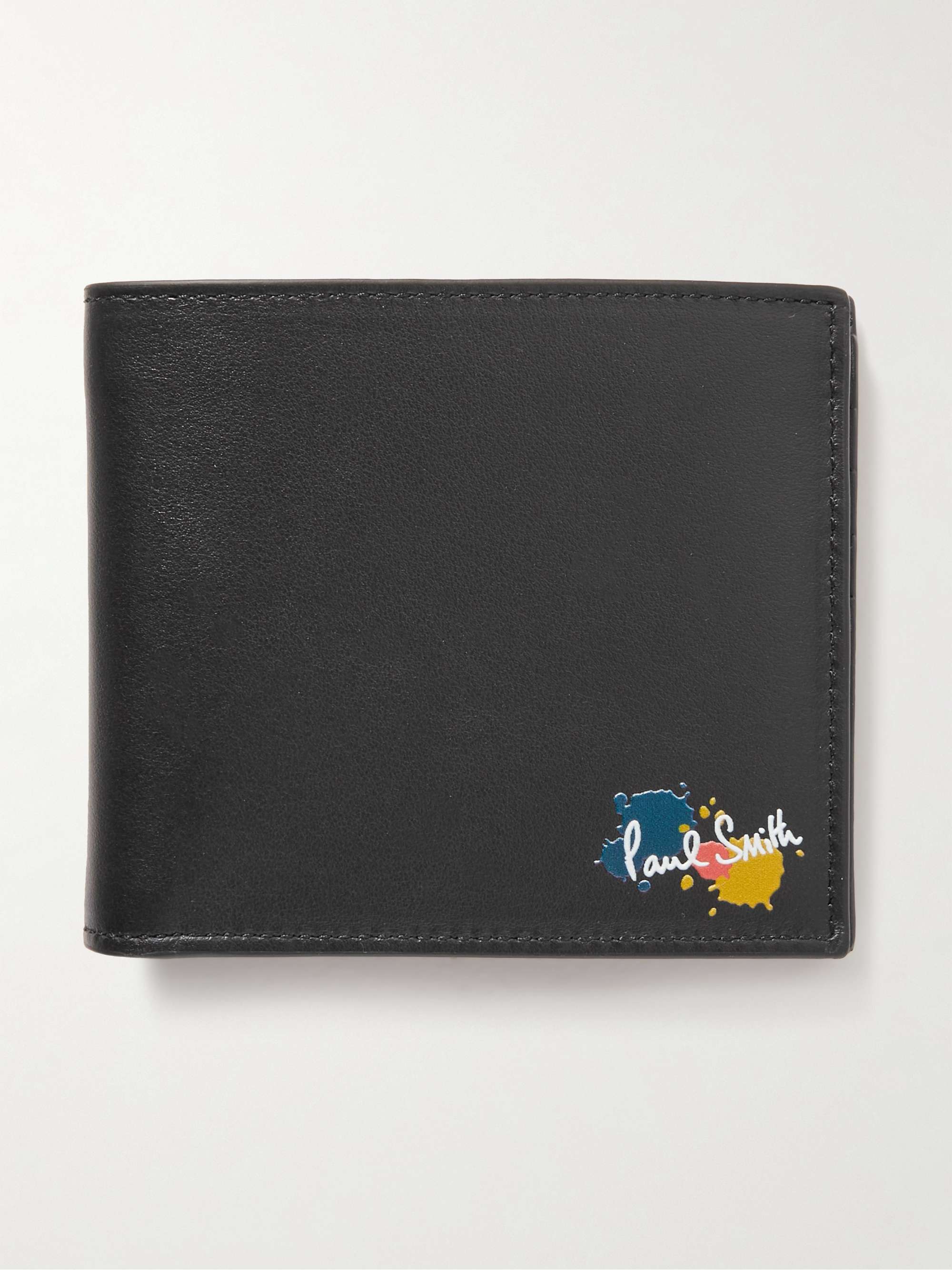 PAUL SMITH Logo-Print Leather Billfold Wallet