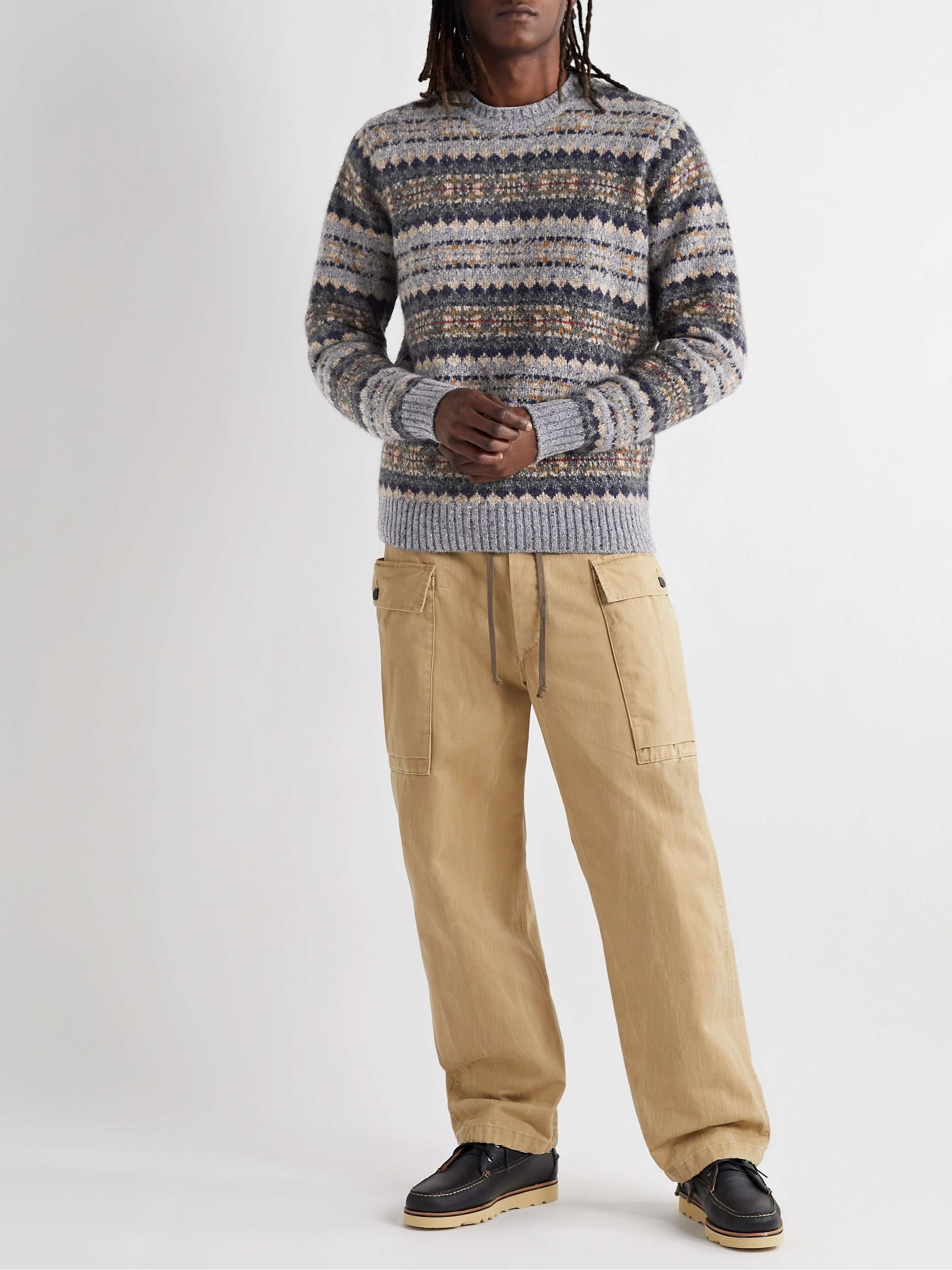 ALEX MILL Fair Isle Knitted Sweater