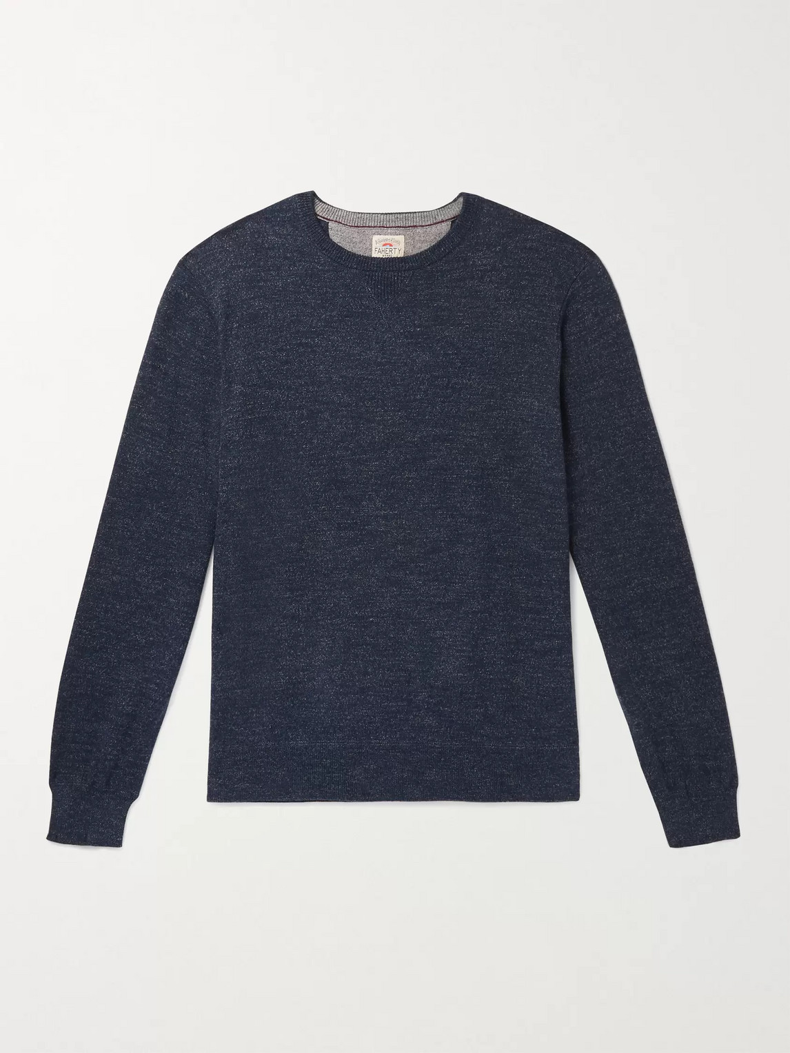 FAHERTY SCONSET DONEGAL COTTON AND CASHMERE-BLEND SWEATSHIRT