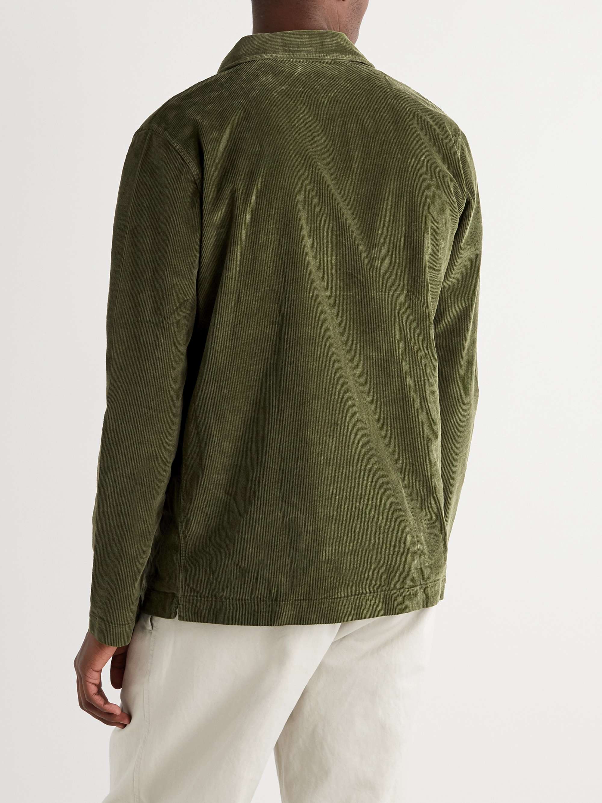 INCOTEX Cotton-Blend Corduroy Overshirt