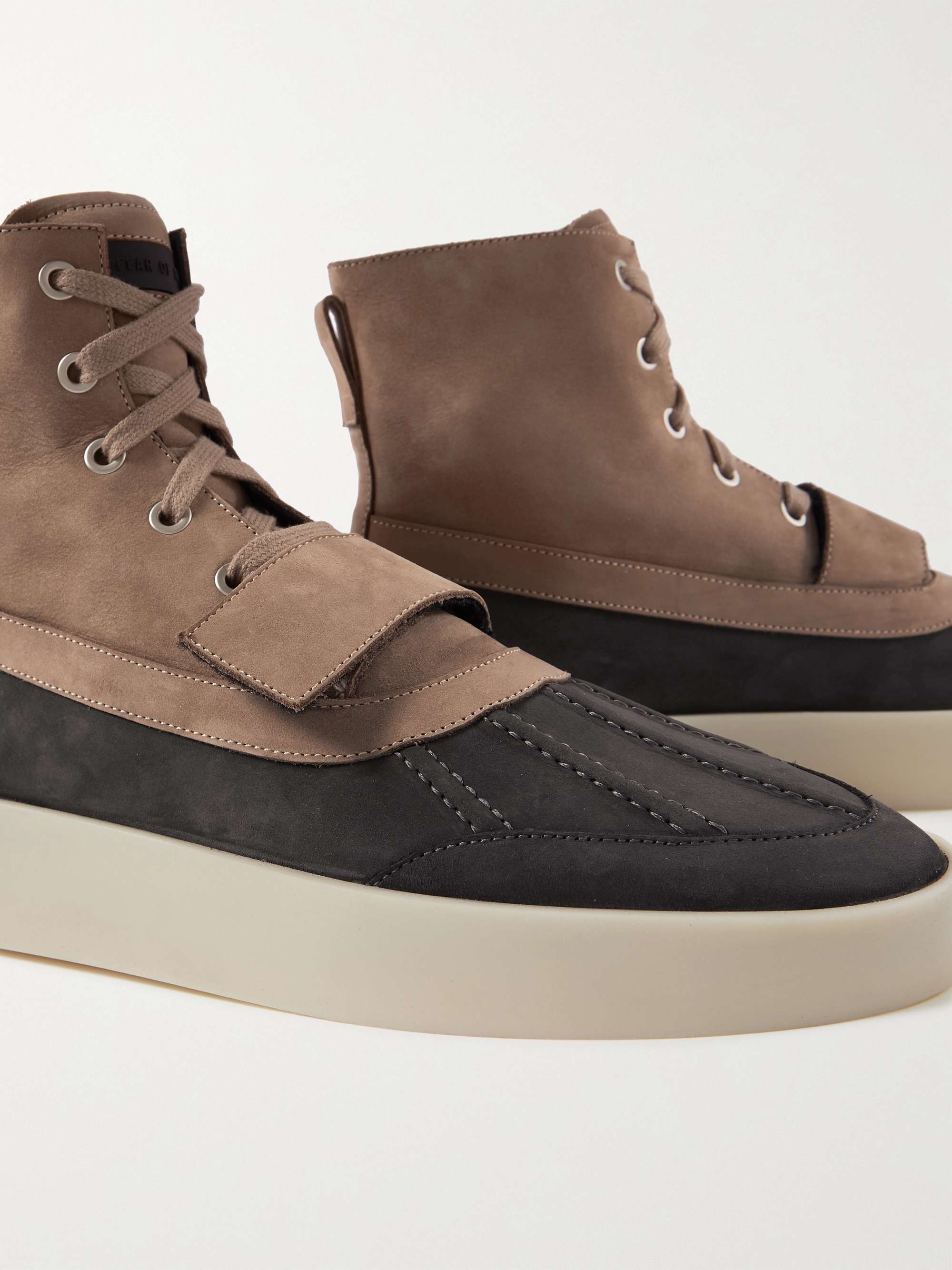 FEAR OF GOD Panelled Nubuck Duck Boots