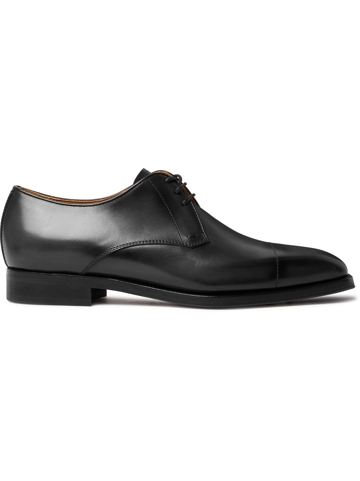 Berluti Cap-toe Venezia Leather Derby Shoes In Black