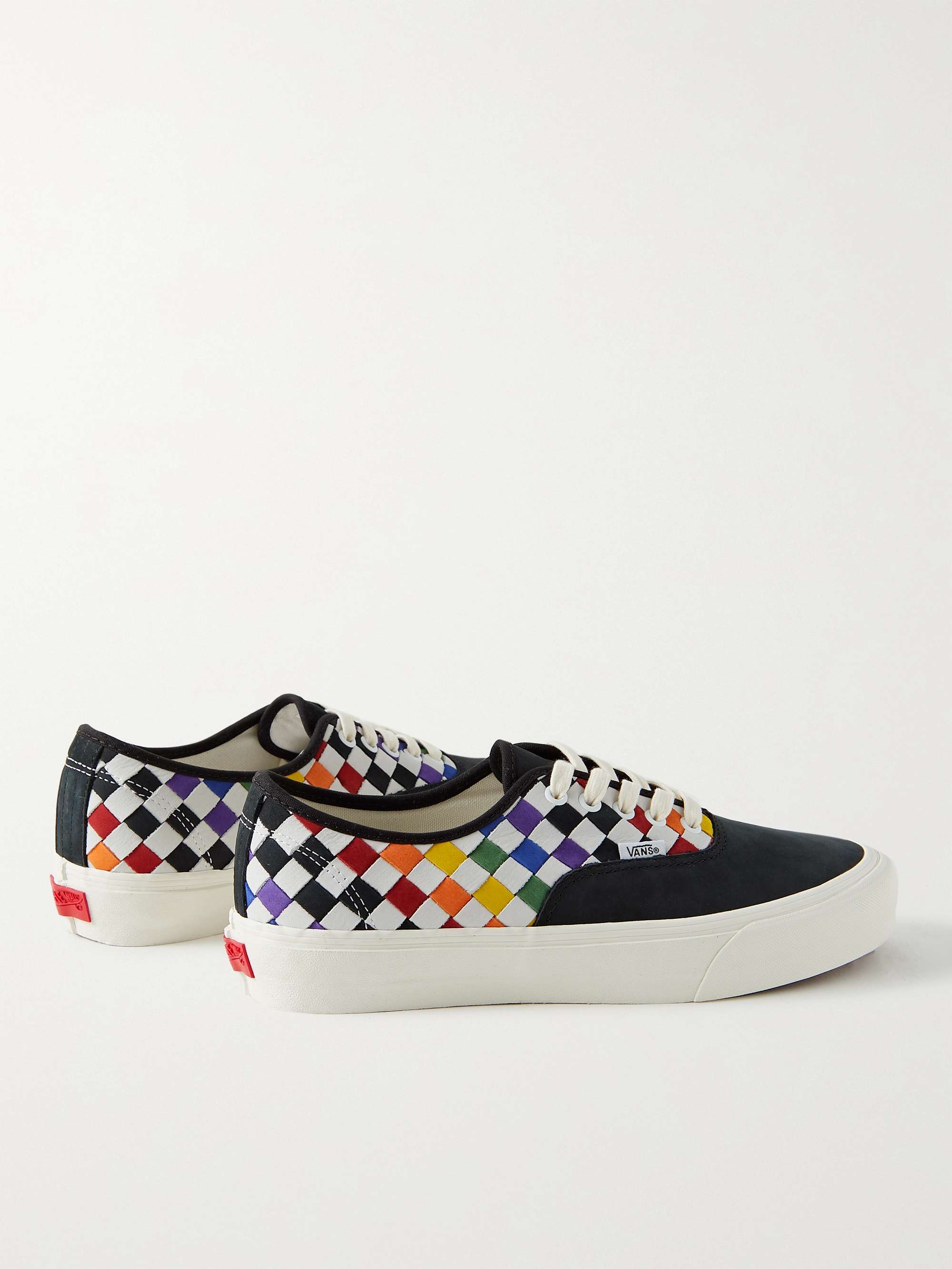 VANS UA Authentic VLT LX Nubuck and Woven Leather Sneakers