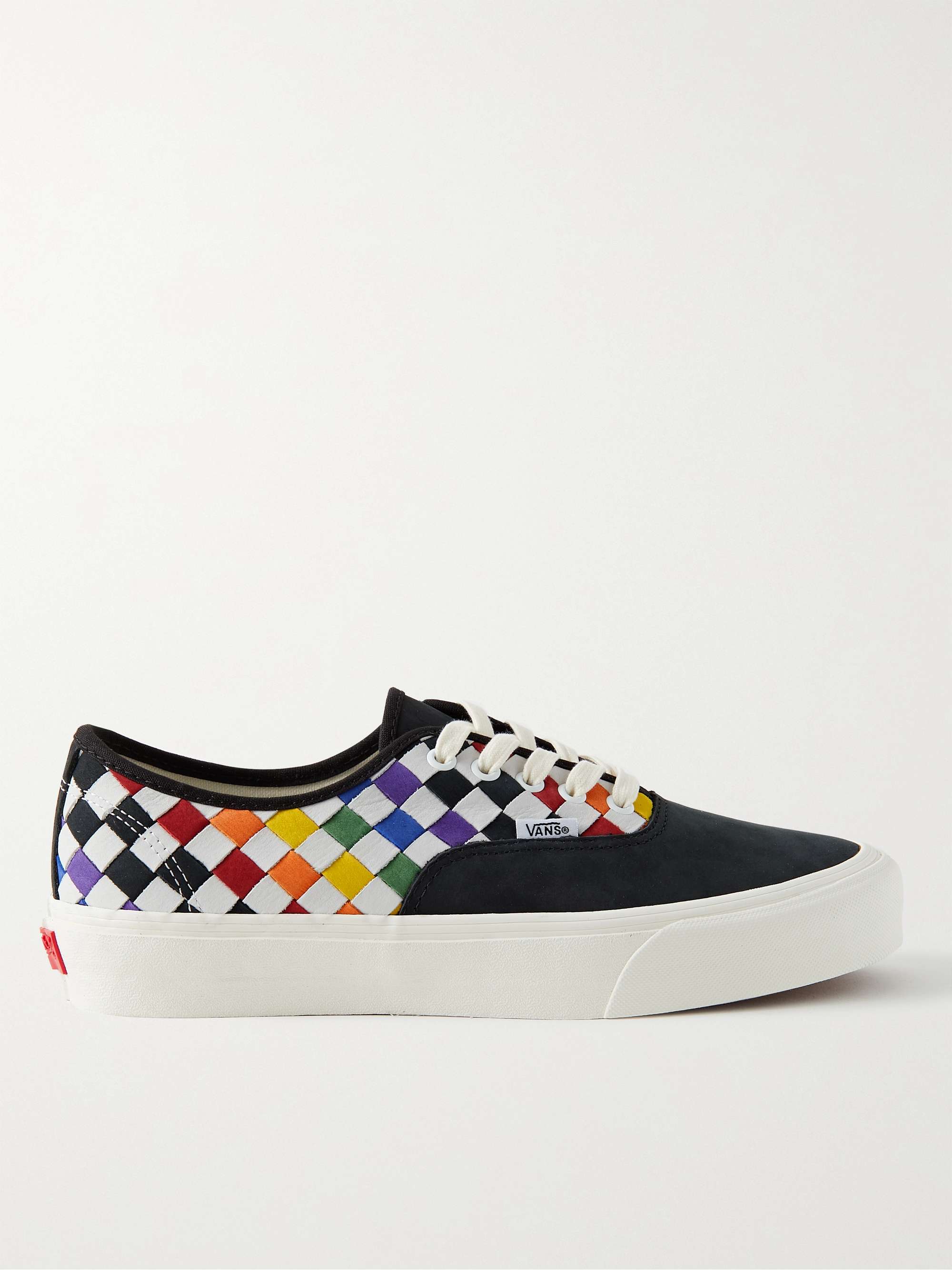 VANS UA Authentic VLT LX Nubuck and Woven Leather Sneakers