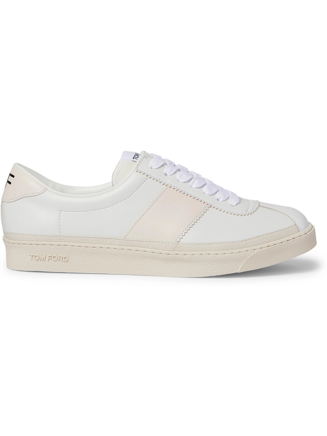 Bannister Panelled Faux Leather Sneakers