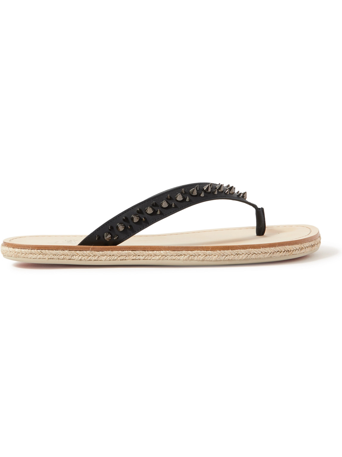 Pyraclobis Spiked Leather Flip Flops