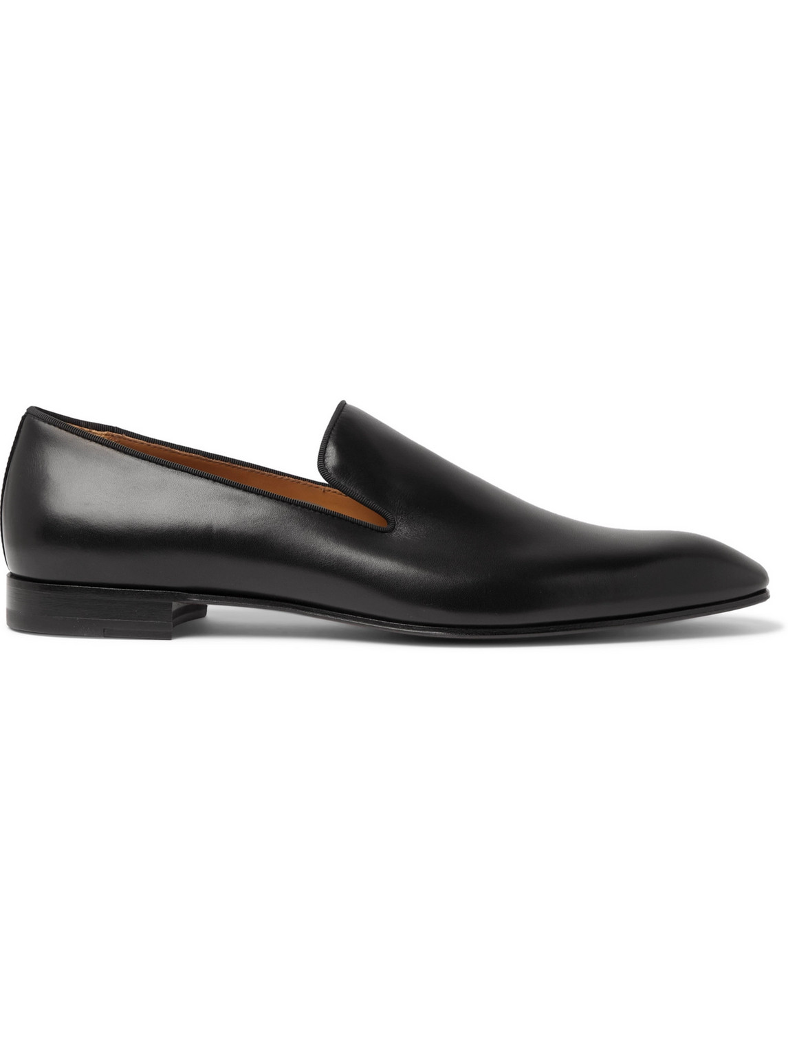 Shop Christian Louboutin Dandelion Leather Loafers In Black