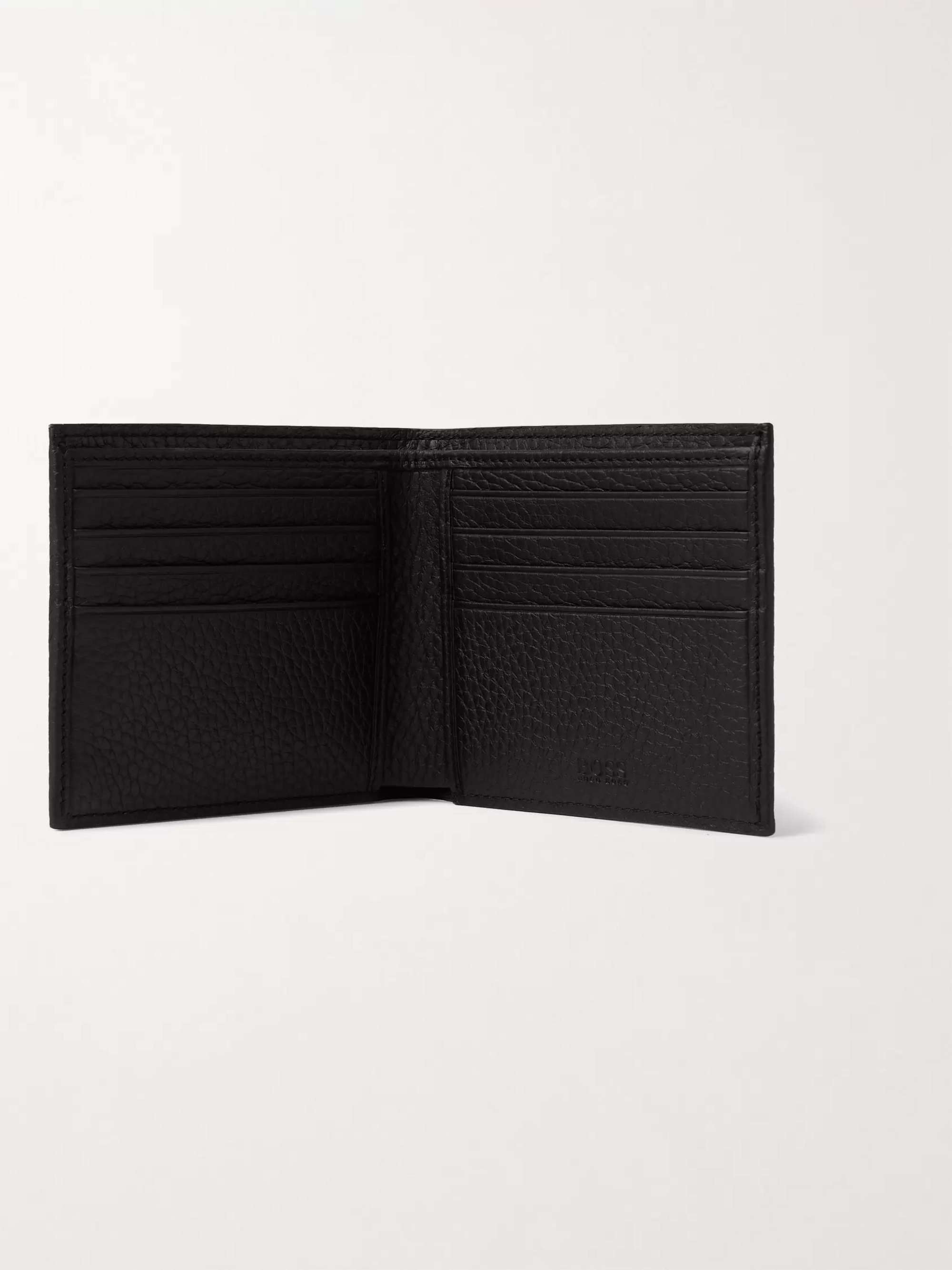 HUGO BOSS Full-Grain Leather Billfold Wallet