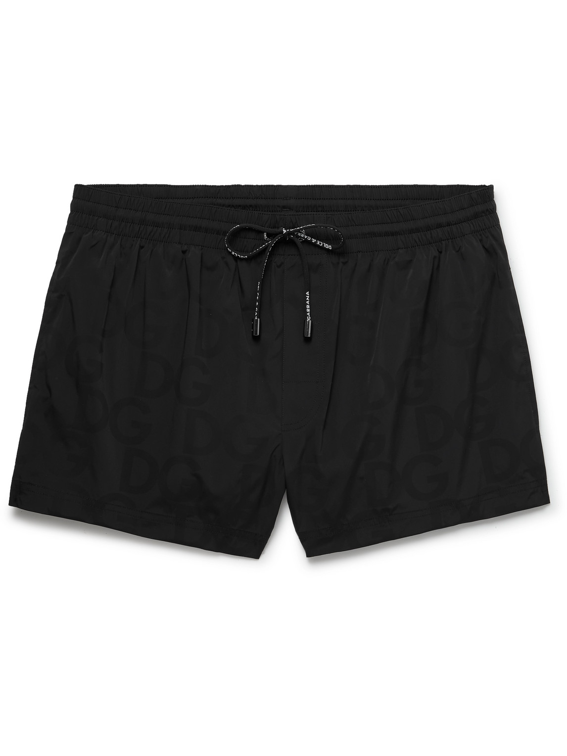 Dolce & Gabbana Short-length Swim Shorts In Black