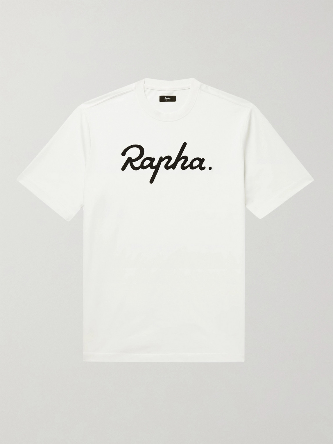 Rapha Logo-embroidered Cotton-jersey T-shirt In Neutrals