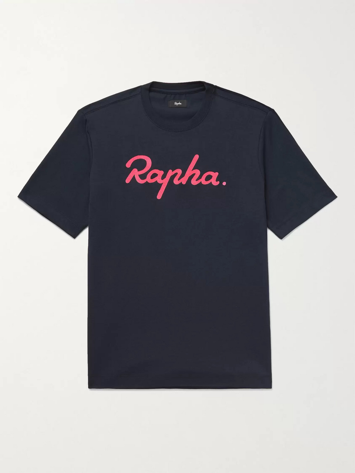 Rapha Logo-embroidered Cotton-jersey T-shirt In Blue