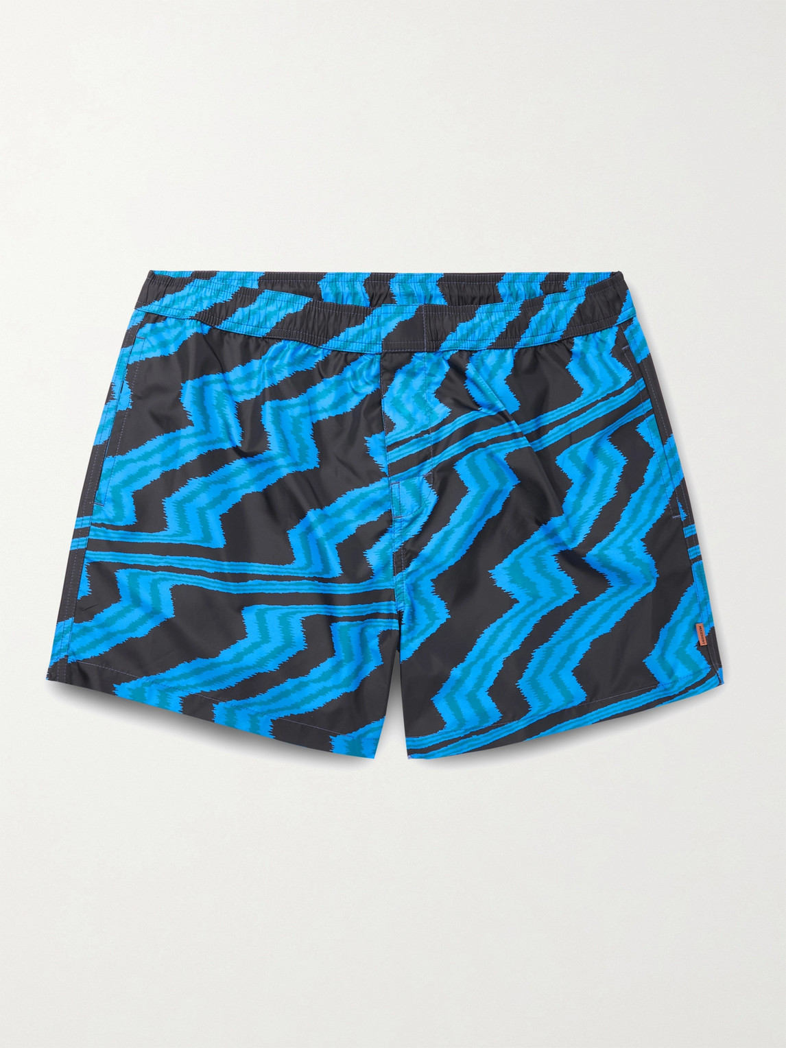 Missoni Printed Swim Shorts In Blue