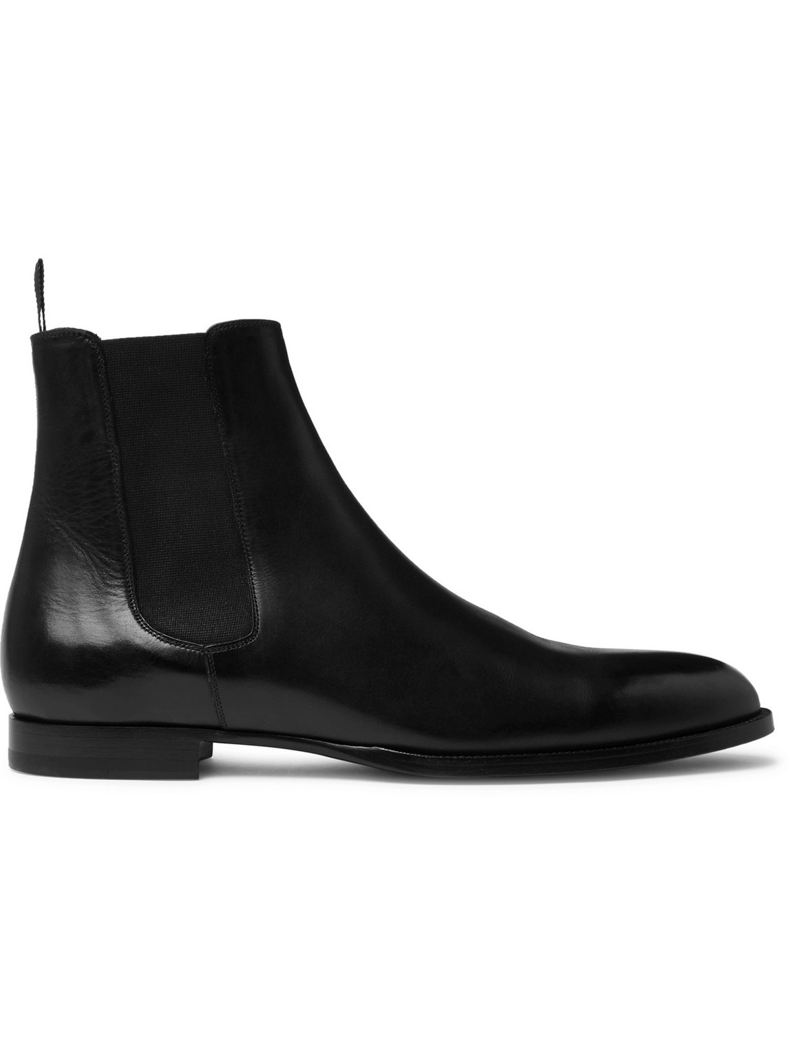 Celine Leather Chelsea Boots In Black | ModeSens